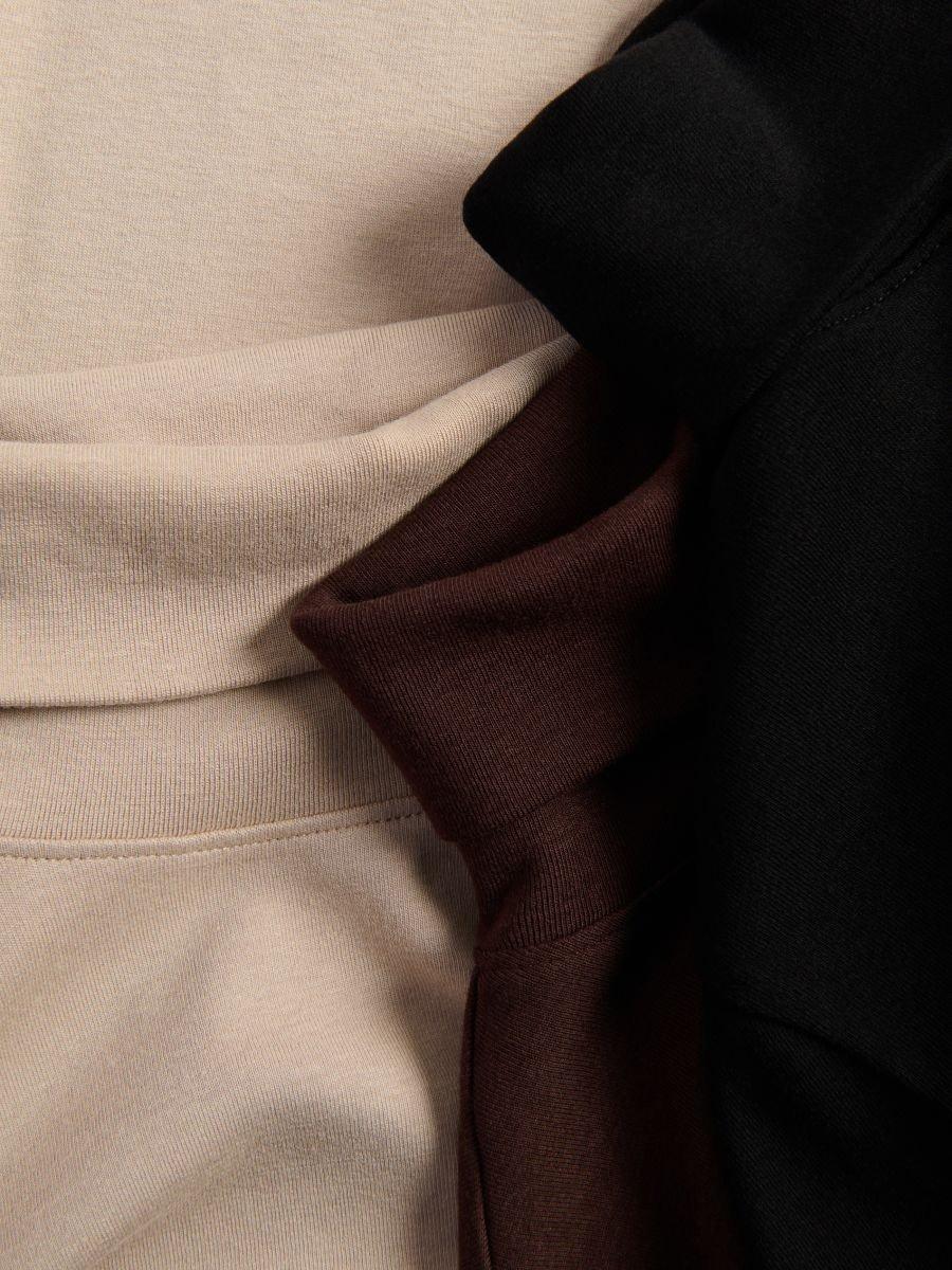 Black Long-Sleeved Turtleneck, Black, large image number 1