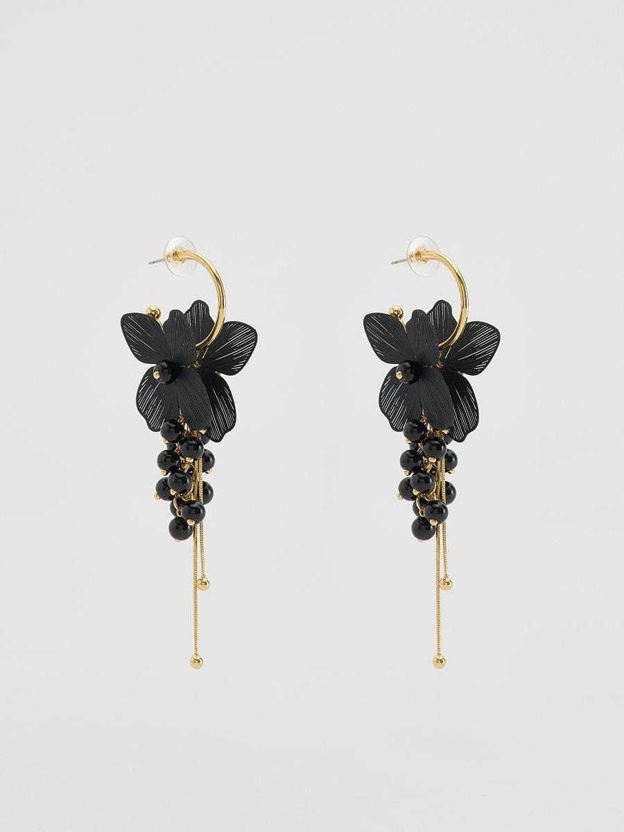 Black Earrings, Black, large image number 0