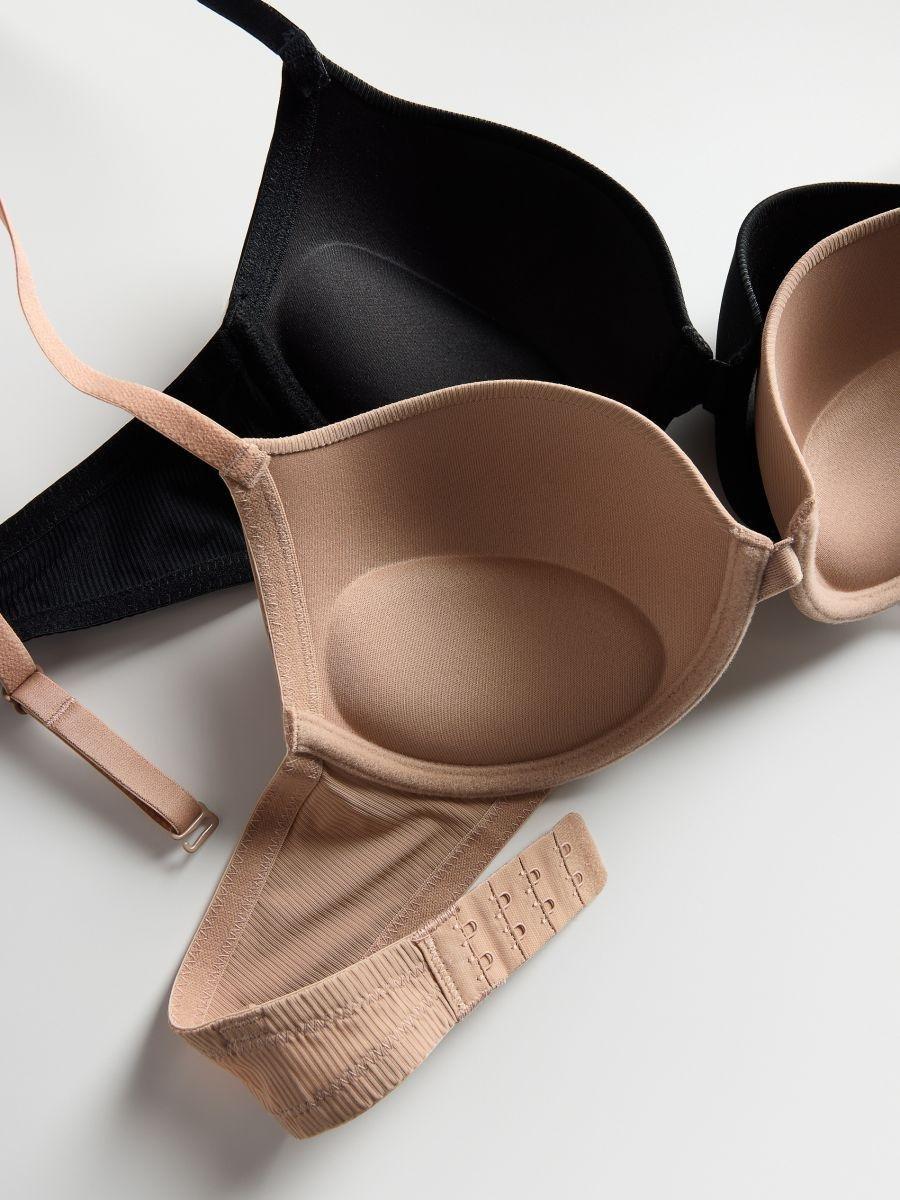 Multicolour Push-Up Bra, Set Of 2, Black, medium