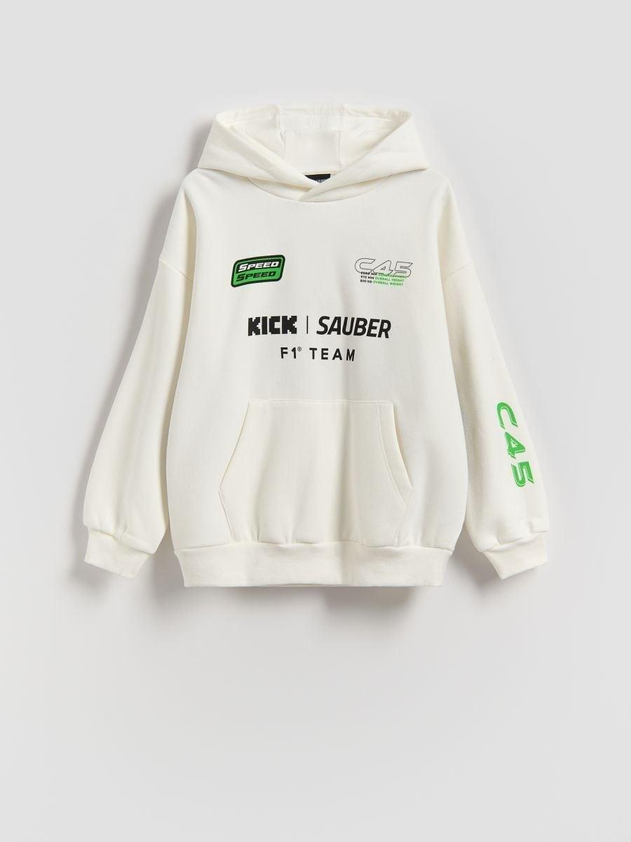 Cream Team Kick Sauber F1 Sweatshirt, Ivory, large image number 0