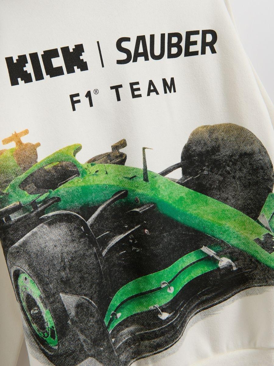 Cream Team Kick Sauber F1 Sweatshirt, Ivory, large image number 1