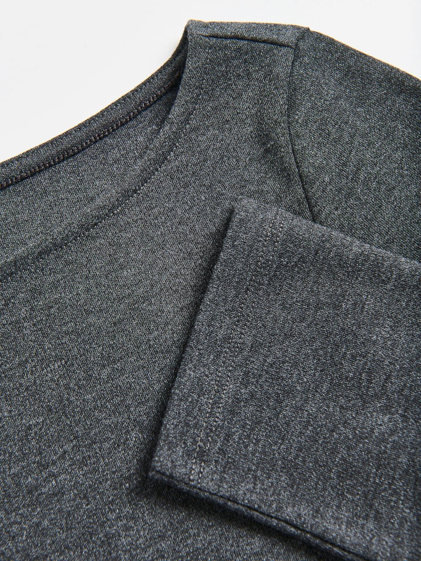 Grey Cotton Rich Long Sleeve T-Shirt, Grey, large image number 4