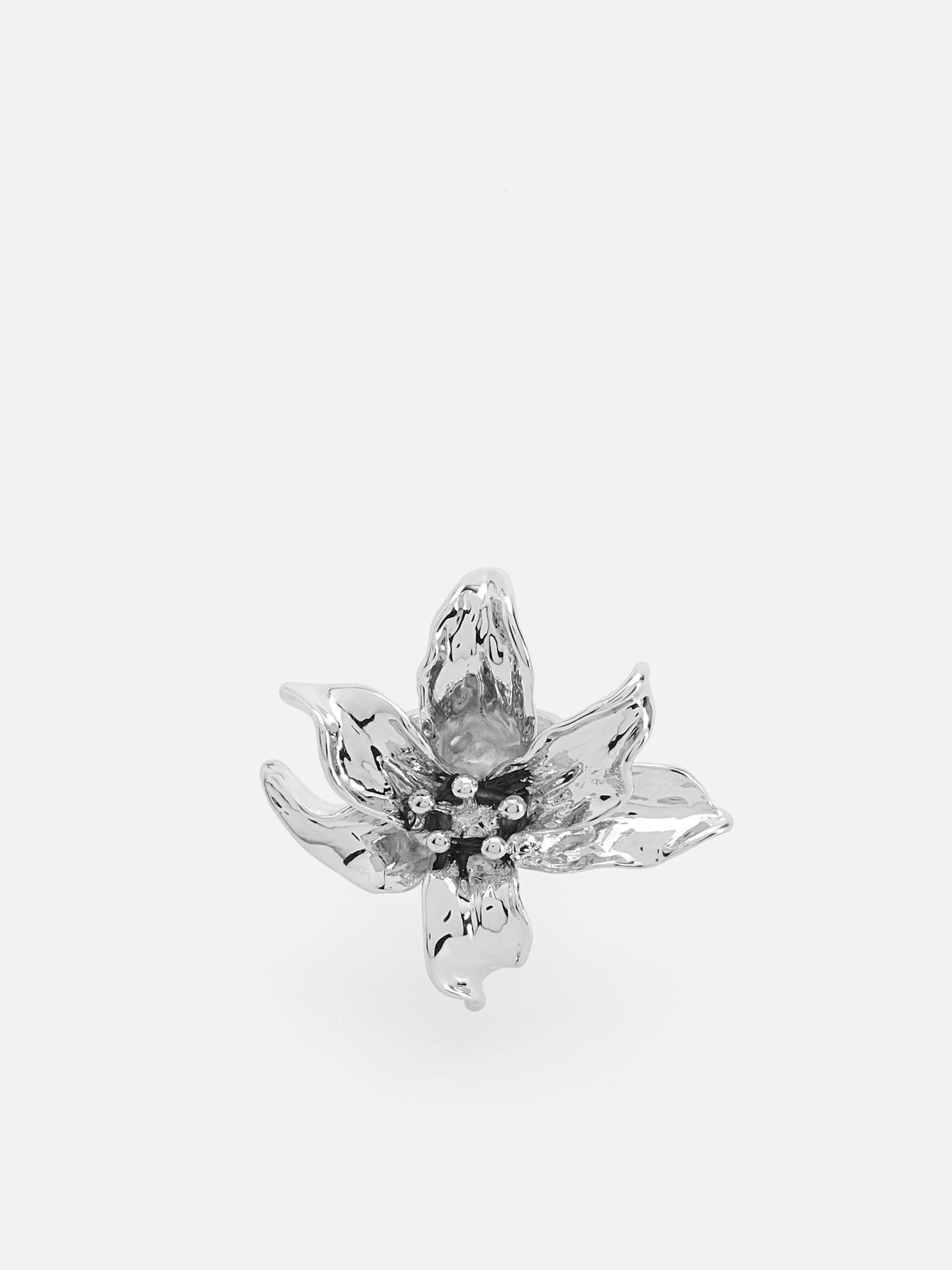 RING SILVER, Silver, medium