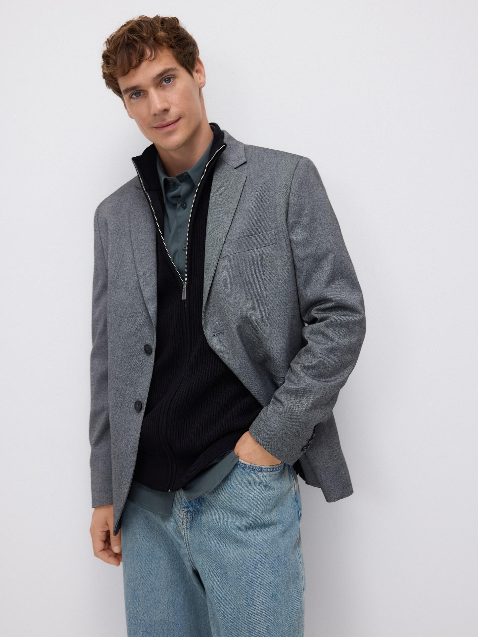 Black Zip Up Jumper With Stand Up Collar, Black, medium