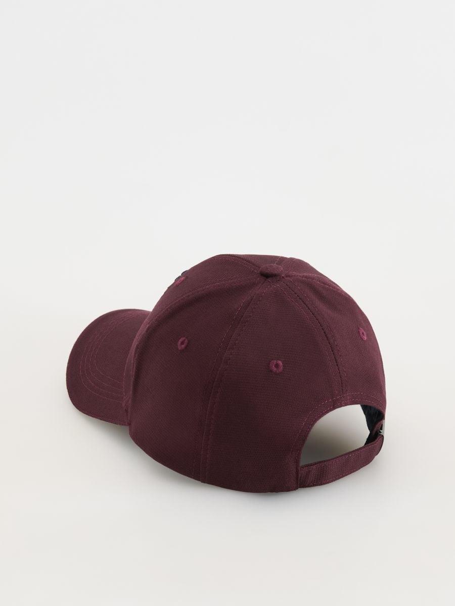 Maroon Baseball Cap, With Embroidery, Burgundy, large image number 1