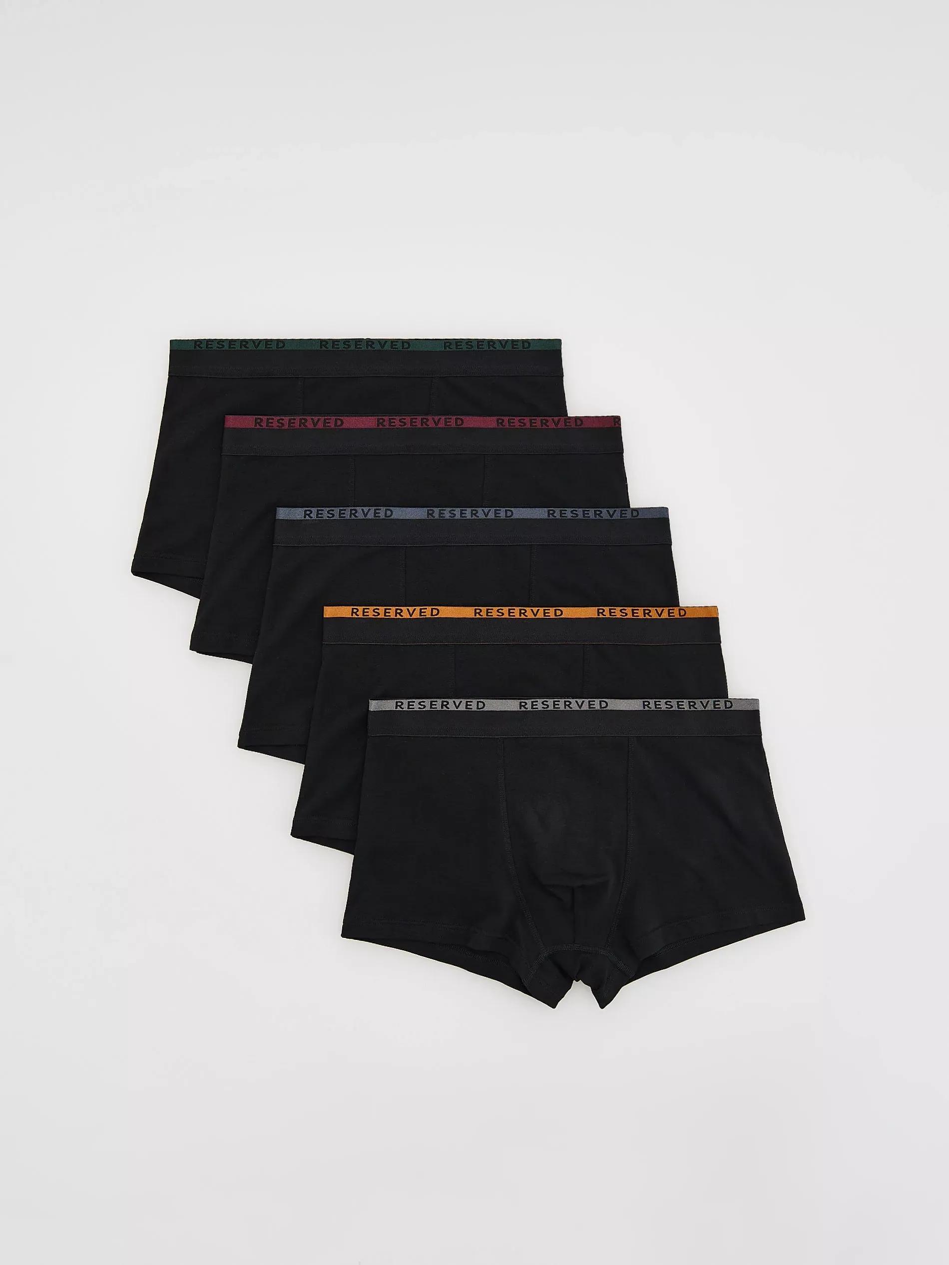 Black Classic Boxers 5 Pack, Black, medium