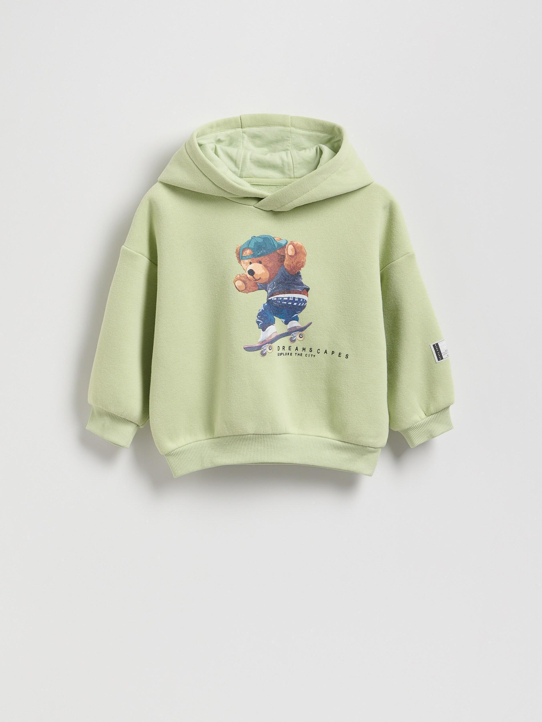 Green Printed Sweatshirt, Green, large image number 0
