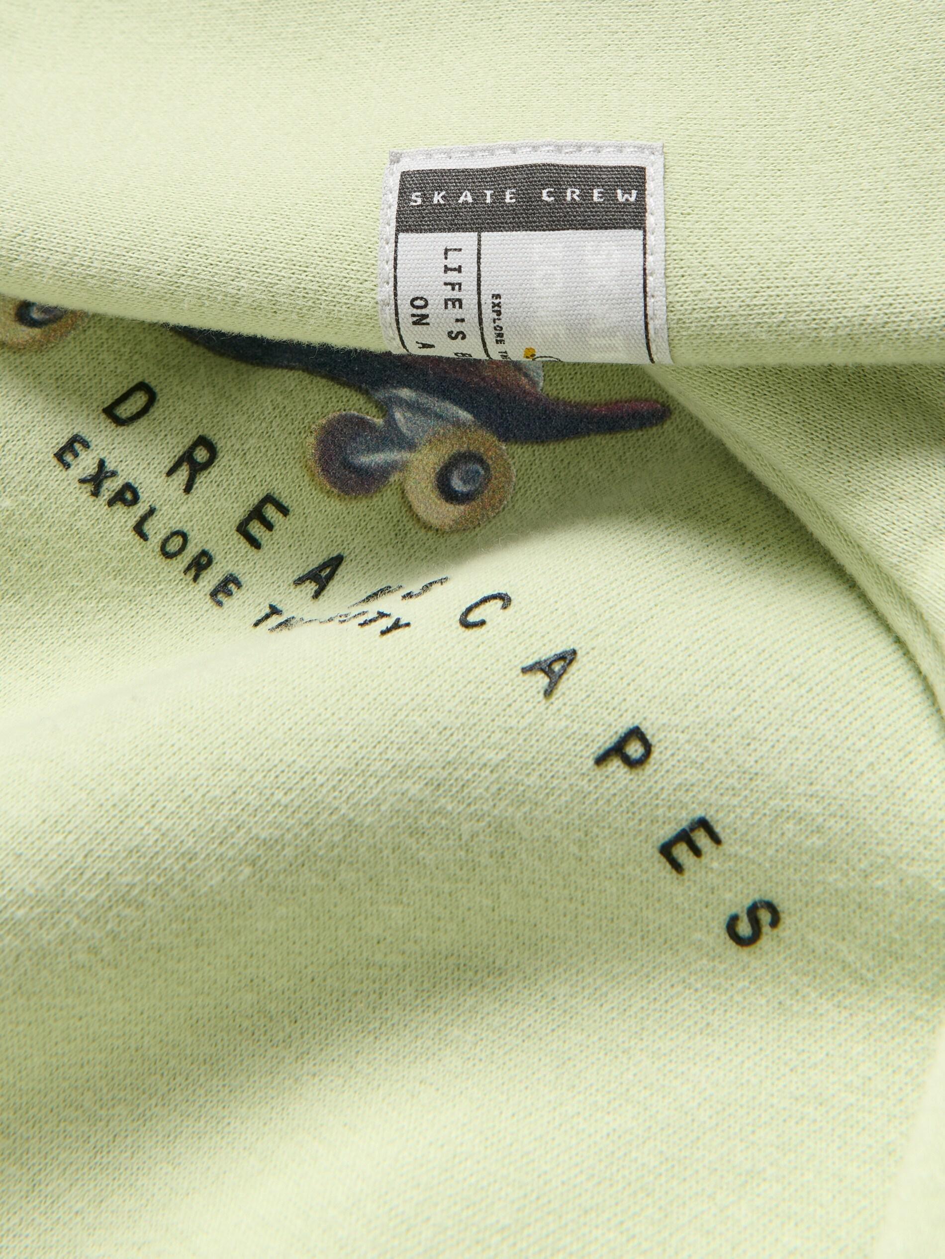 Green Printed Sweatshirt, Green, large image number 1