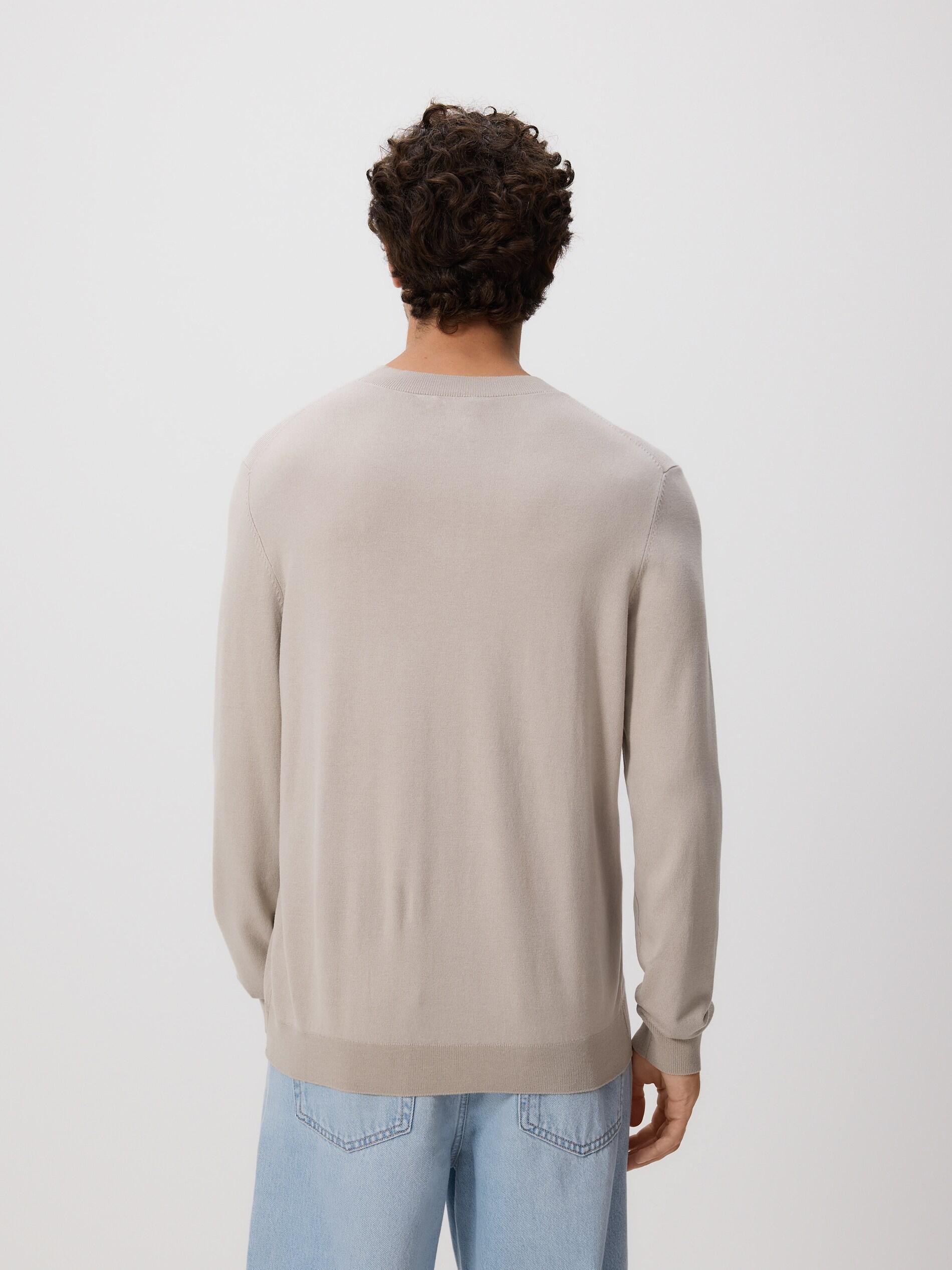 Beige Viscose Rich Jumper, Beige, large image number 2