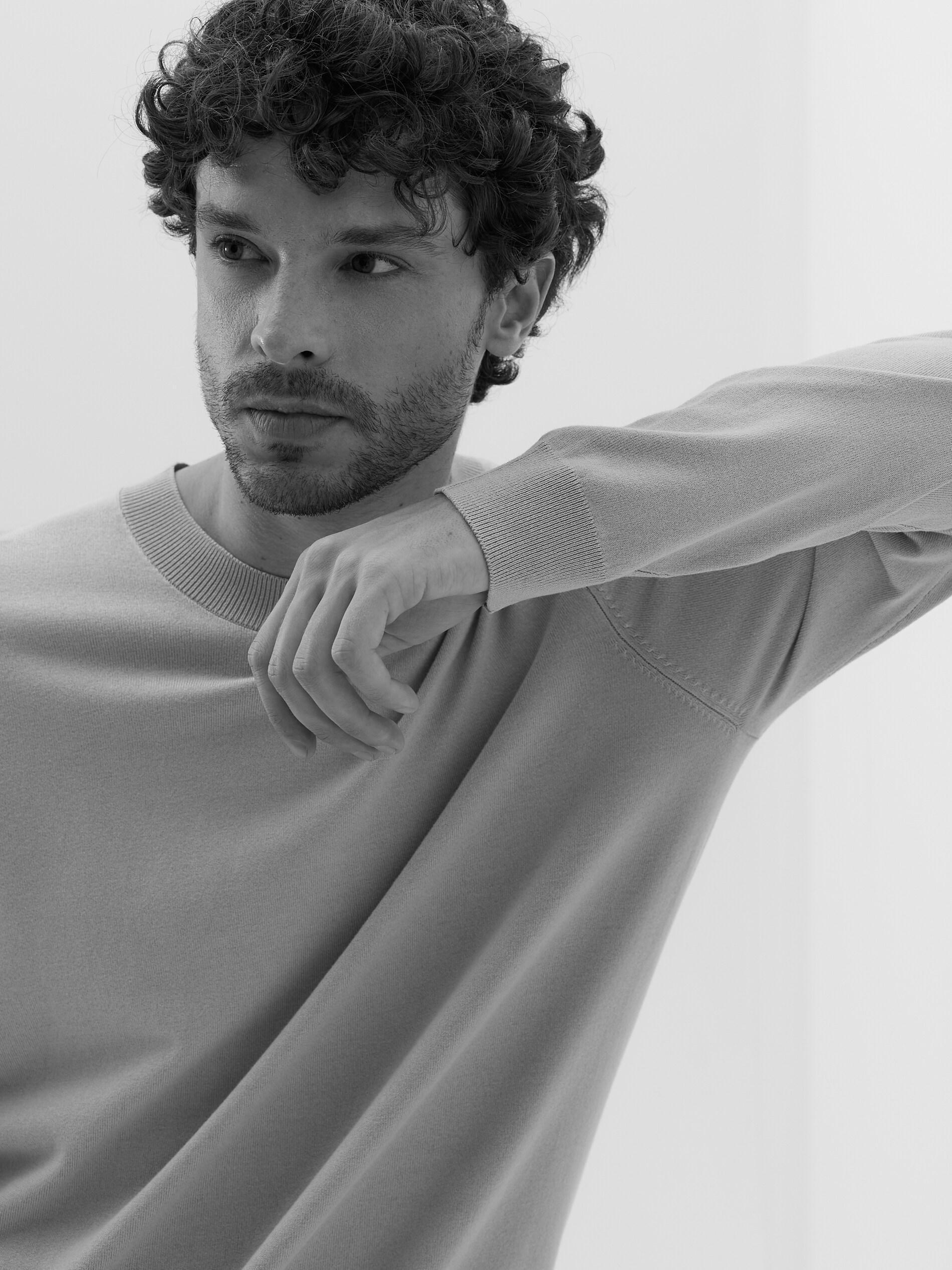 Beige Viscose Rich Jumper, Beige, large image number 3