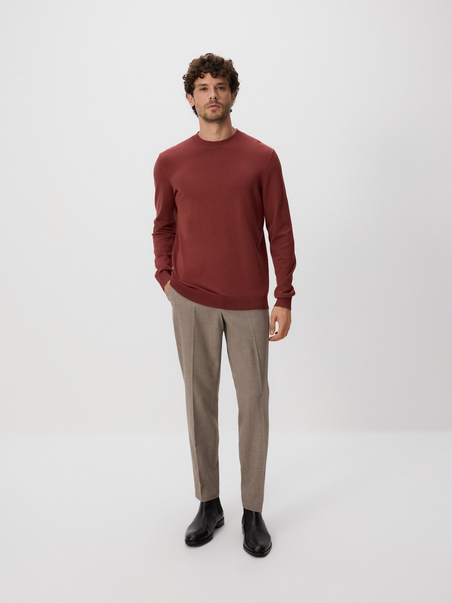 Red Viscose Rich Jumper, Red, large image number 2