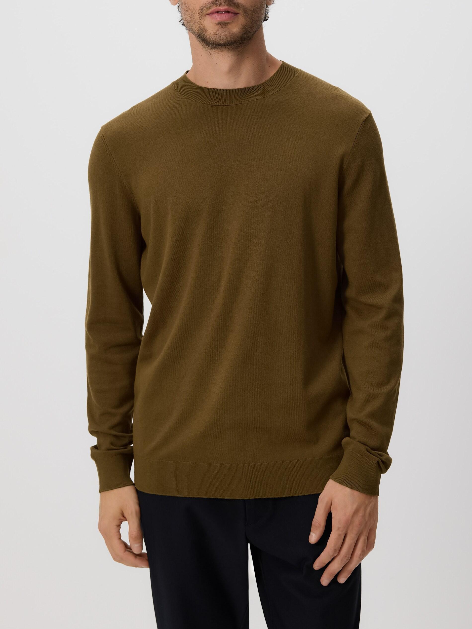 Green Viscose Rich Jumper, Khaki, large image number 2