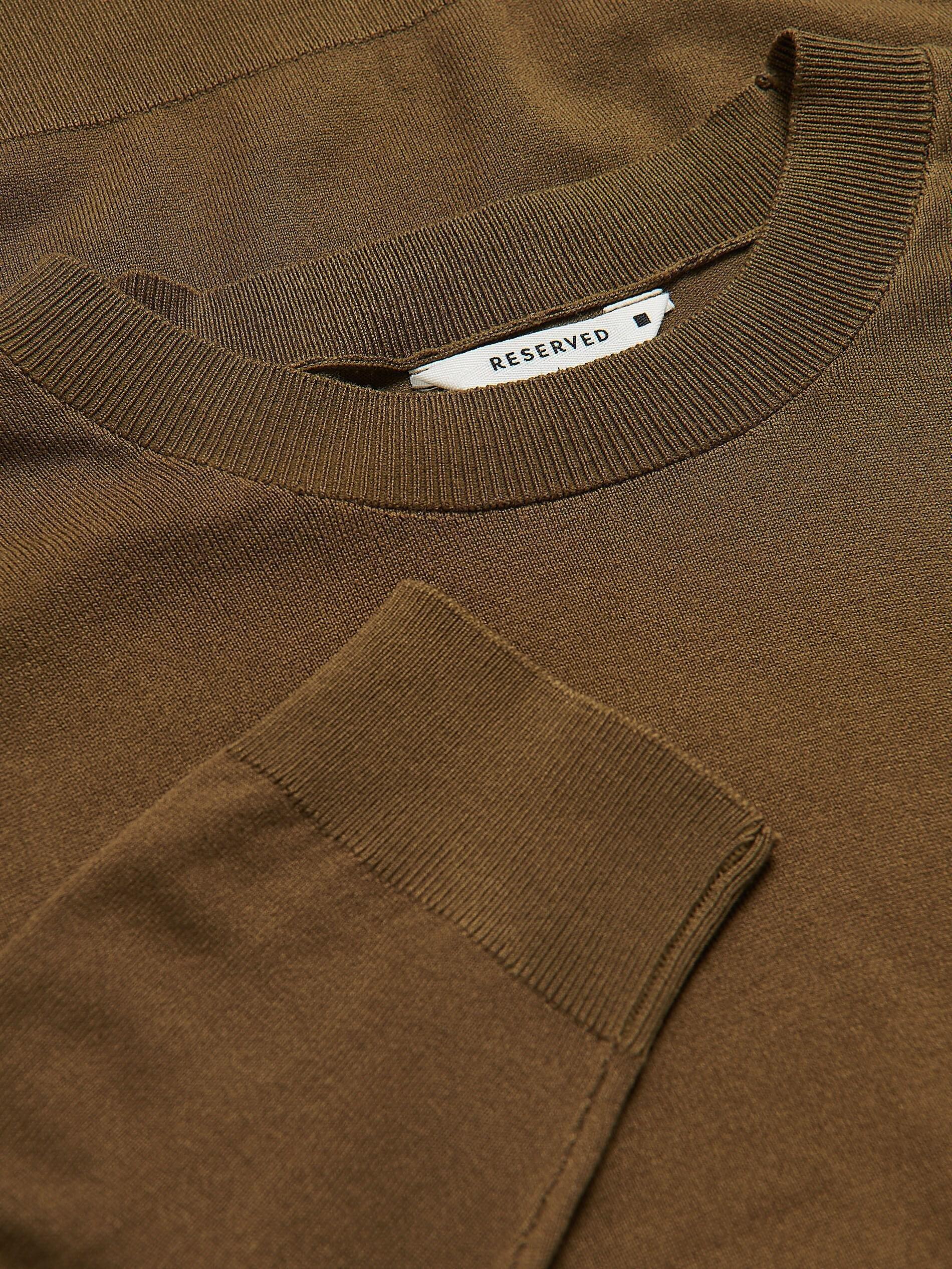 Green Viscose Rich Jumper, Khaki, large image number 5