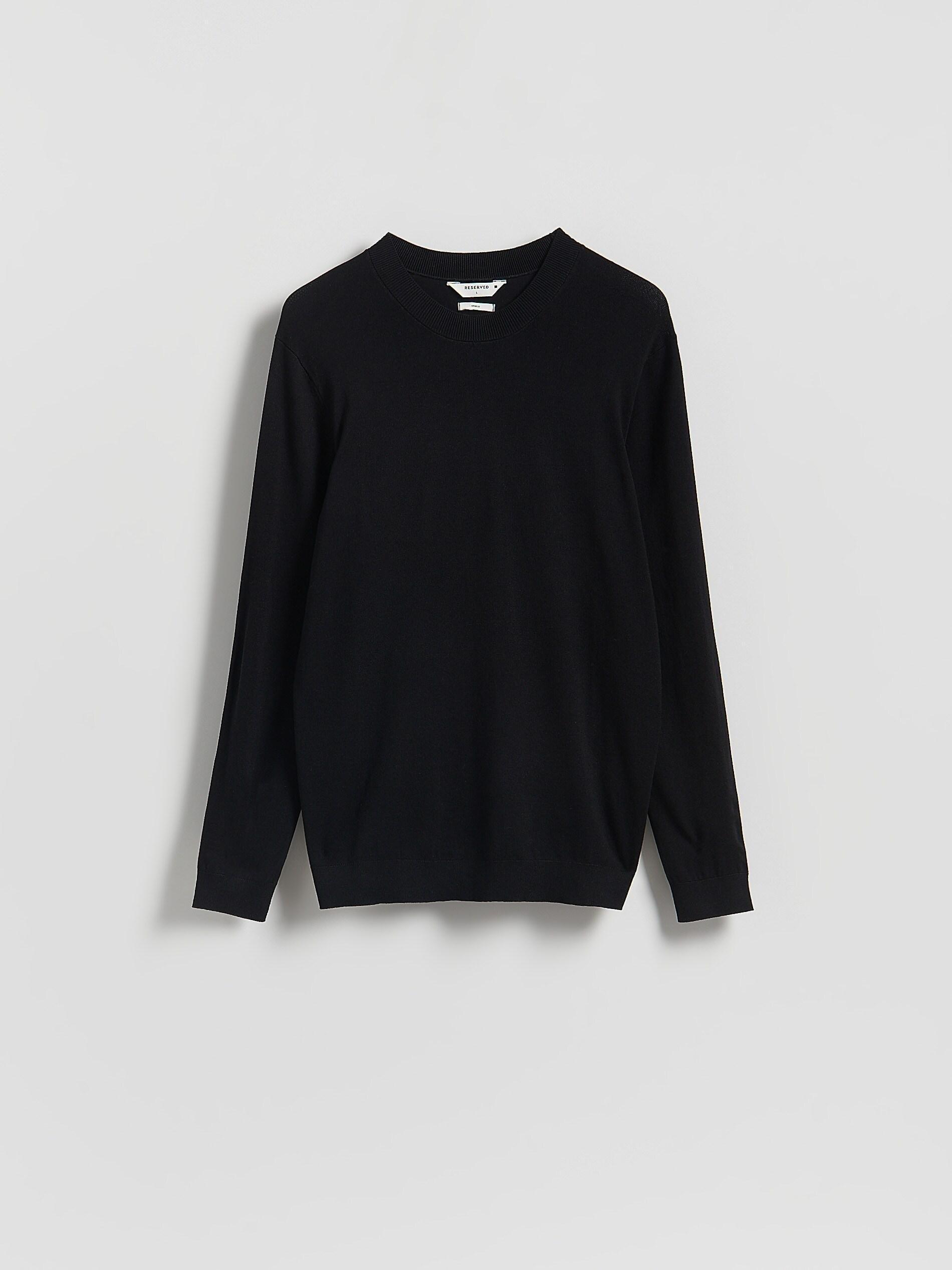 Black Viscose Rich Jumper, Black, large image number 4