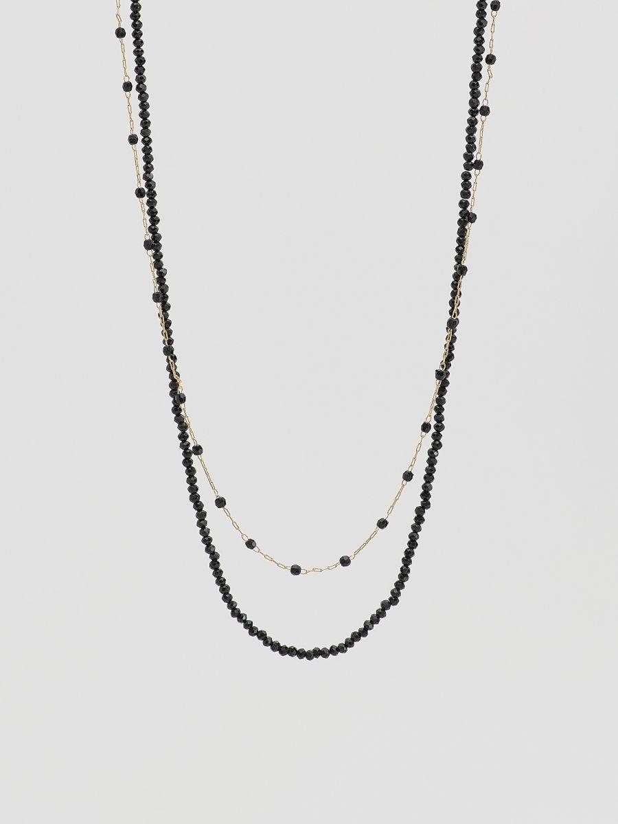 Black Necklace Set, Black, large image number 0