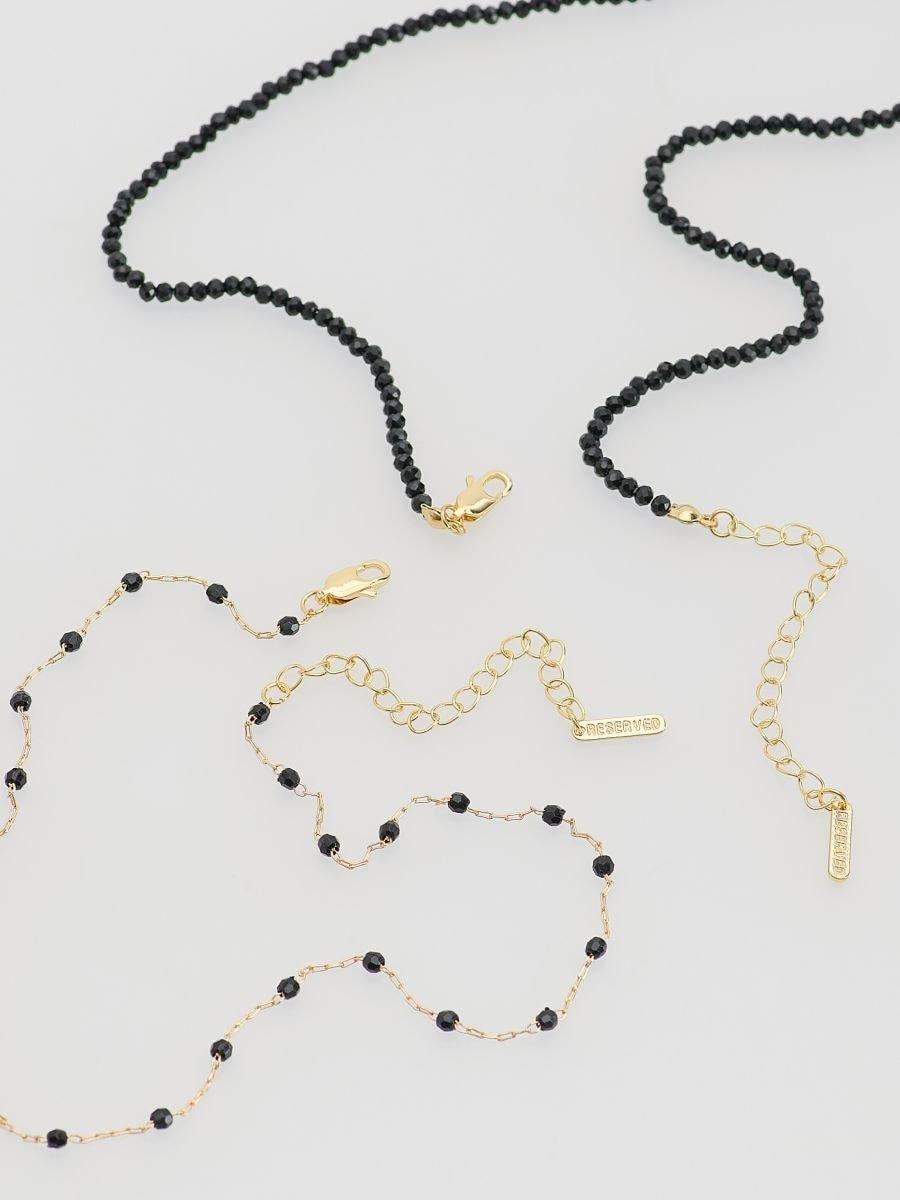 Black Necklace Set, Black, large image number 1