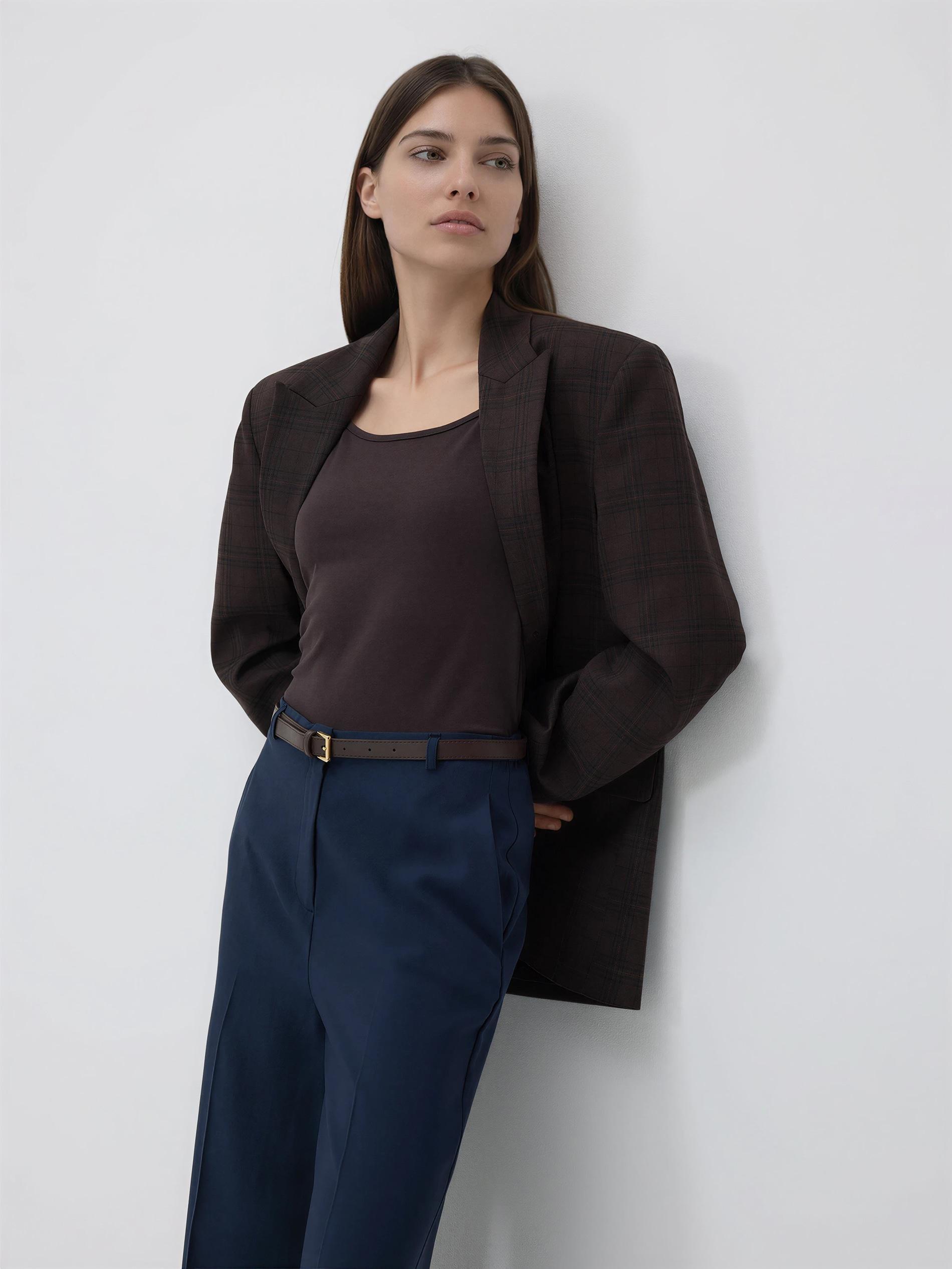 Navy Modal Rich Trousers, Navy, large image number 1