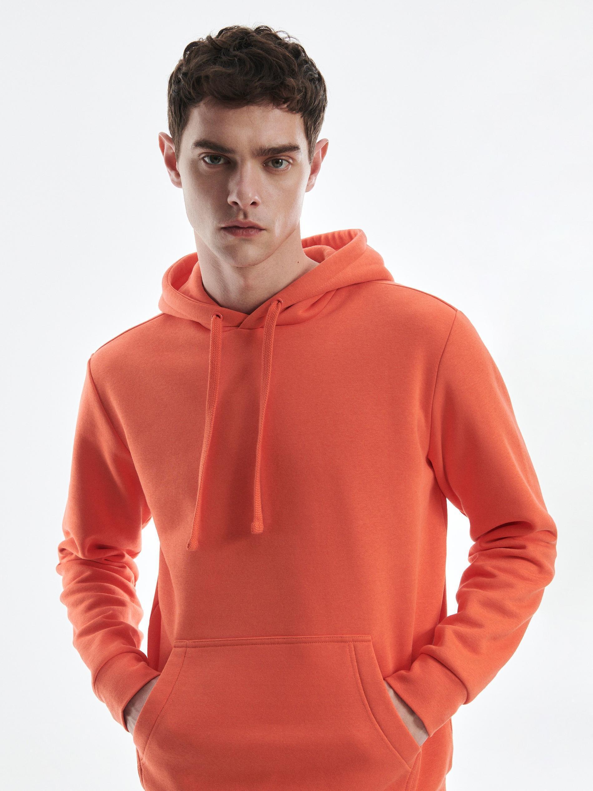 Orange Long Sleeve Hoodie, , large image number 1