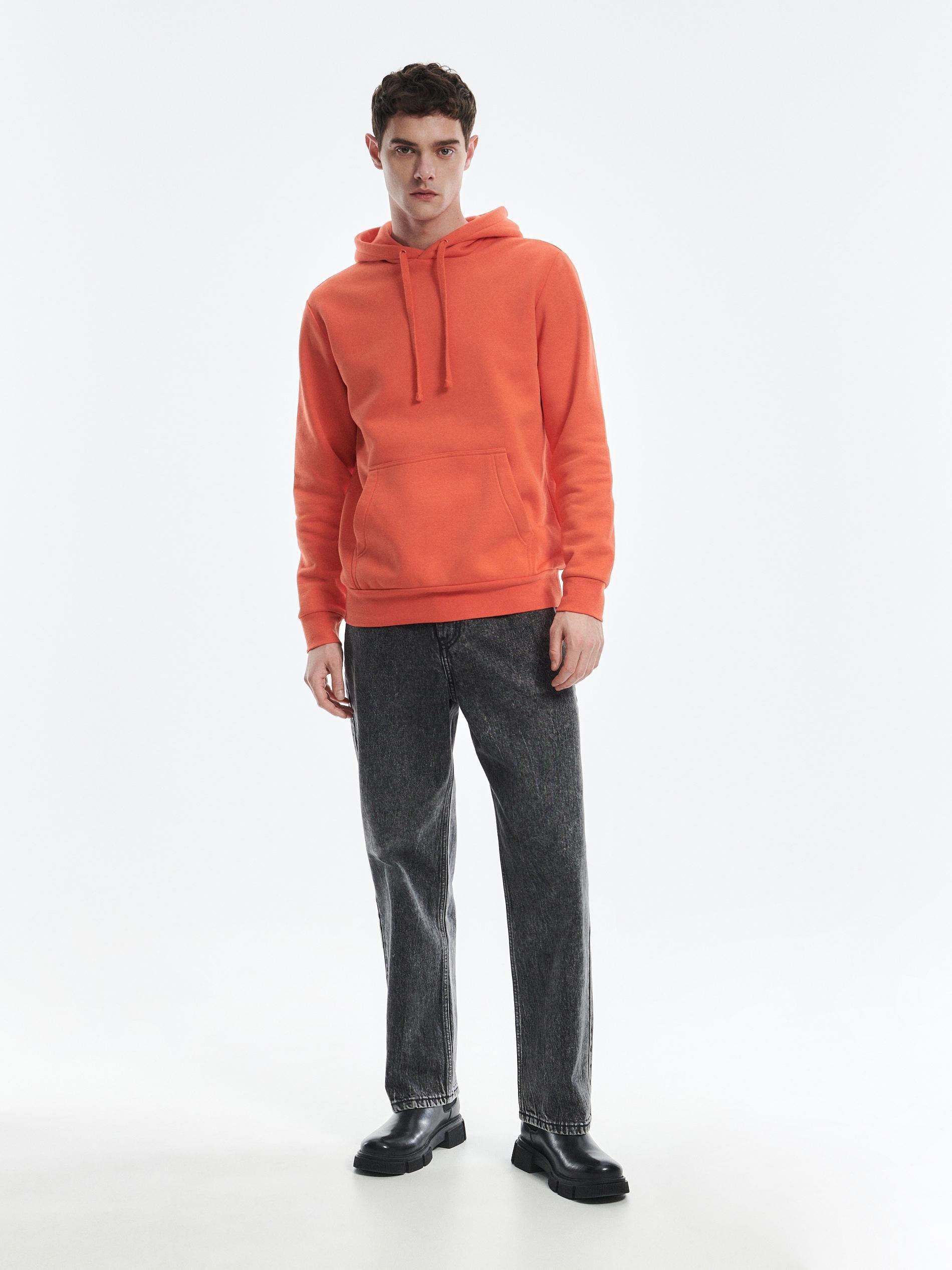 Orange Long Sleeve Hoodie, , large image number 3
