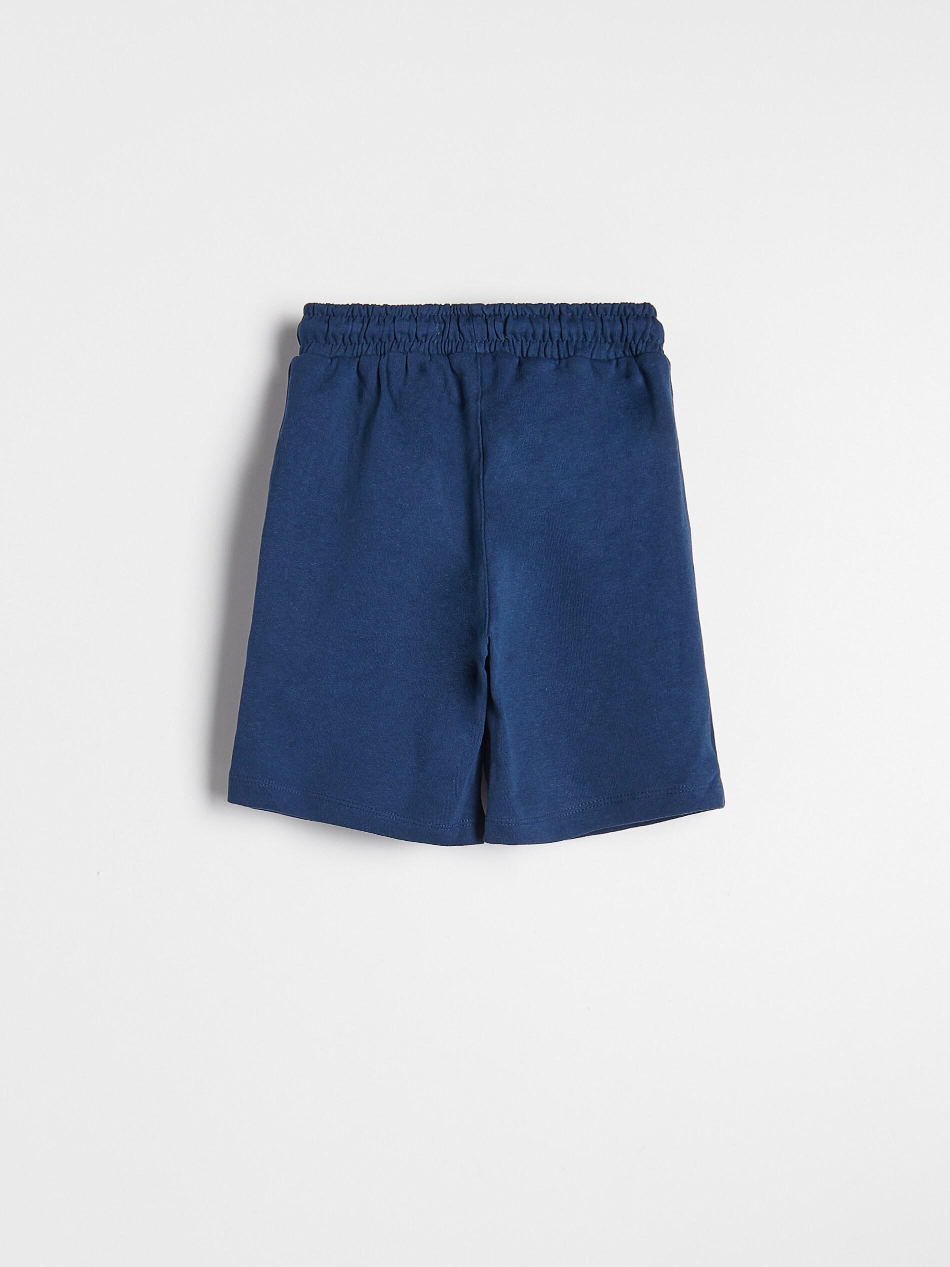 Navy Cotton Shorts With Pockets, , large image number 3