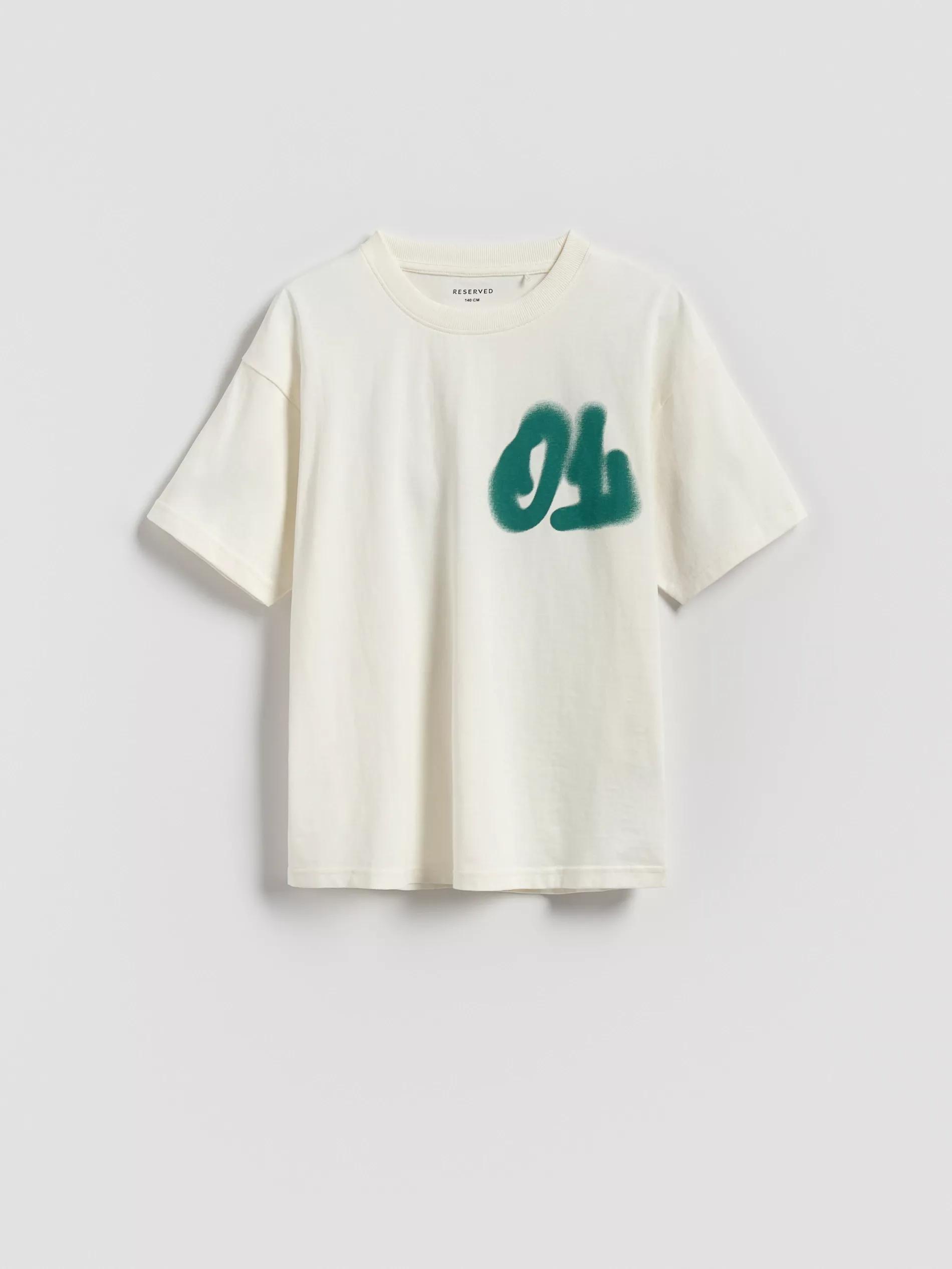 CREAM Oversized cotton rich T-shirt, Ivory, large image number 1