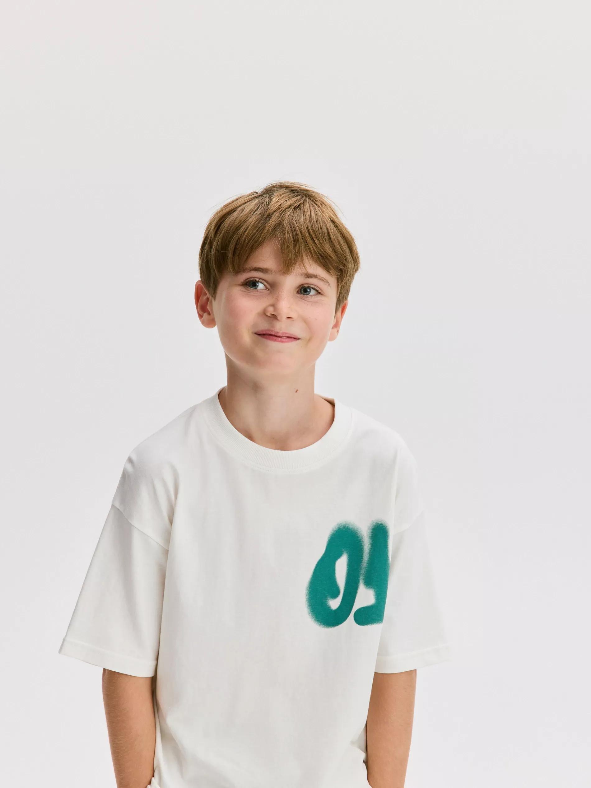 CREAM Oversized cotton rich T-shirt, Ivory, large image number 4