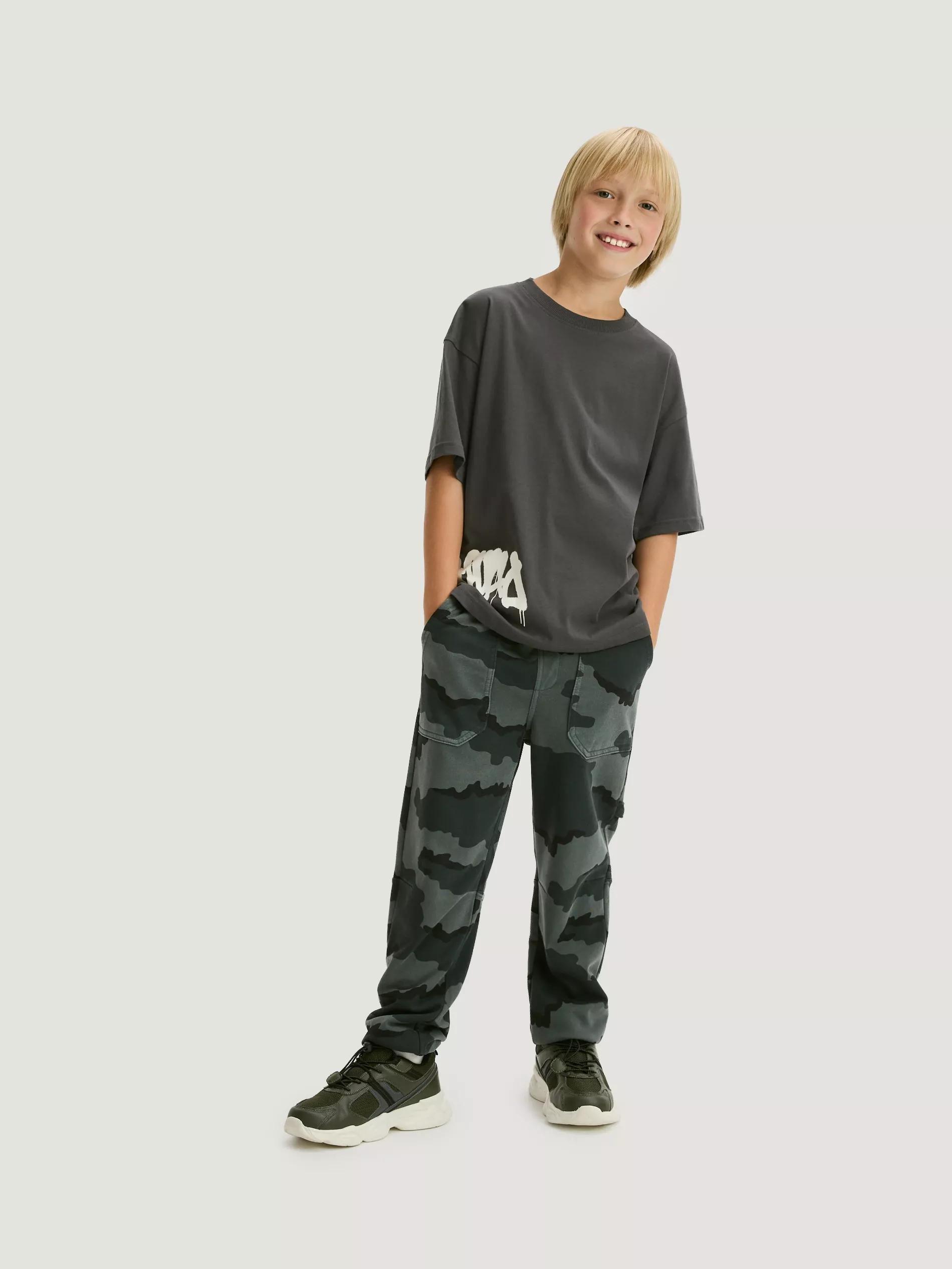 DARK GREY Oversized cotton rich T-shirt, Grey, large image number 0