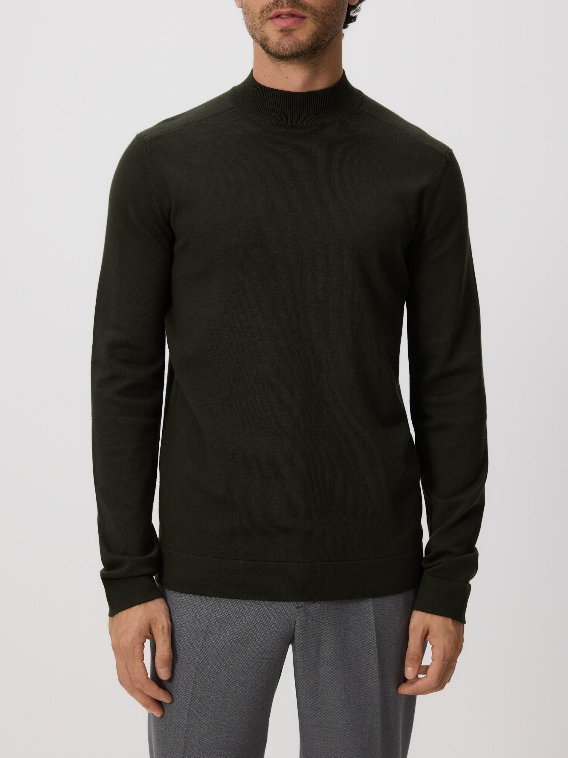 Brown Viscose Blend Jumper, Khaki, large image number 0