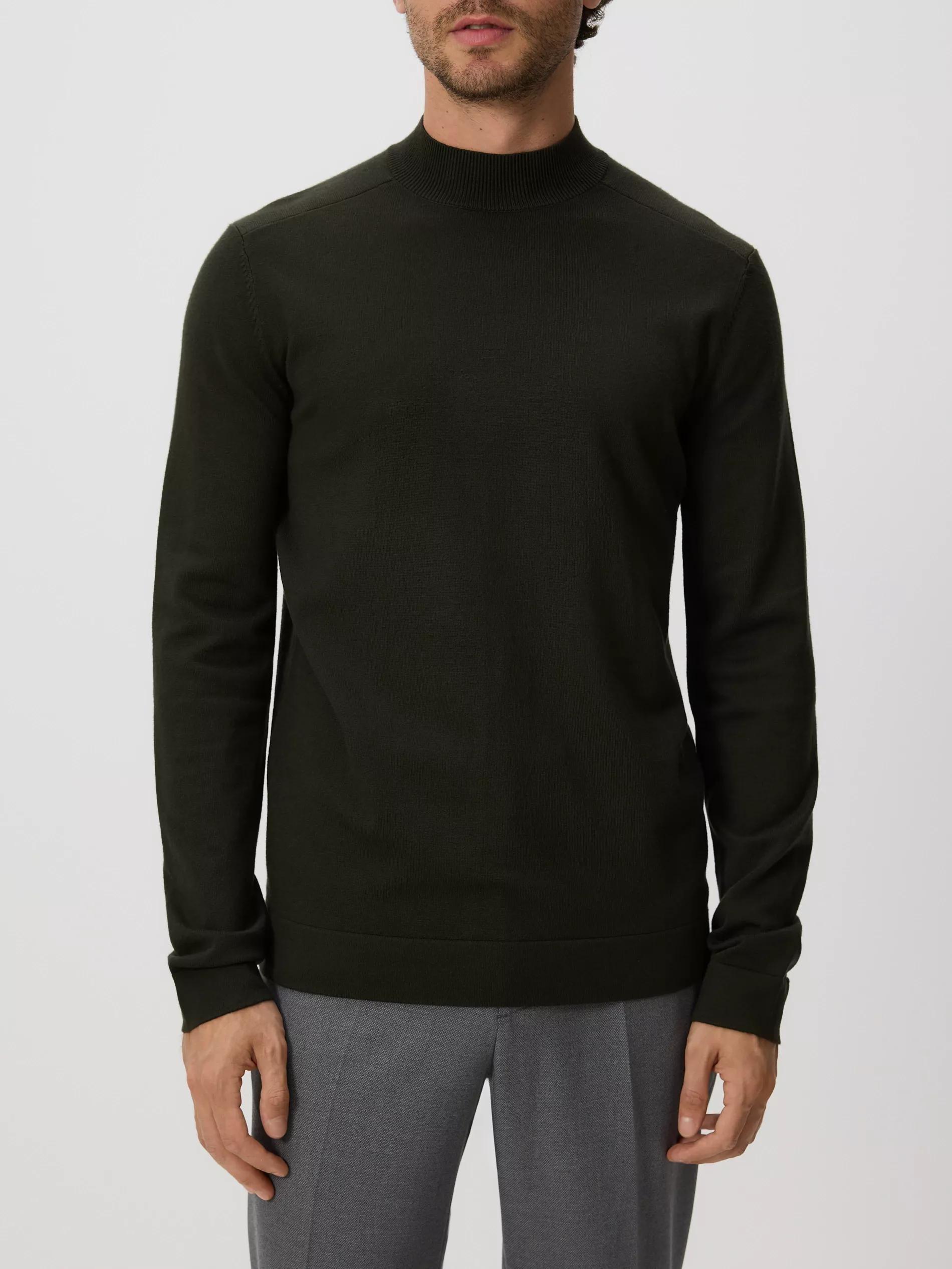 Brown Viscose Blend Jumper, Khaki, large image number 0