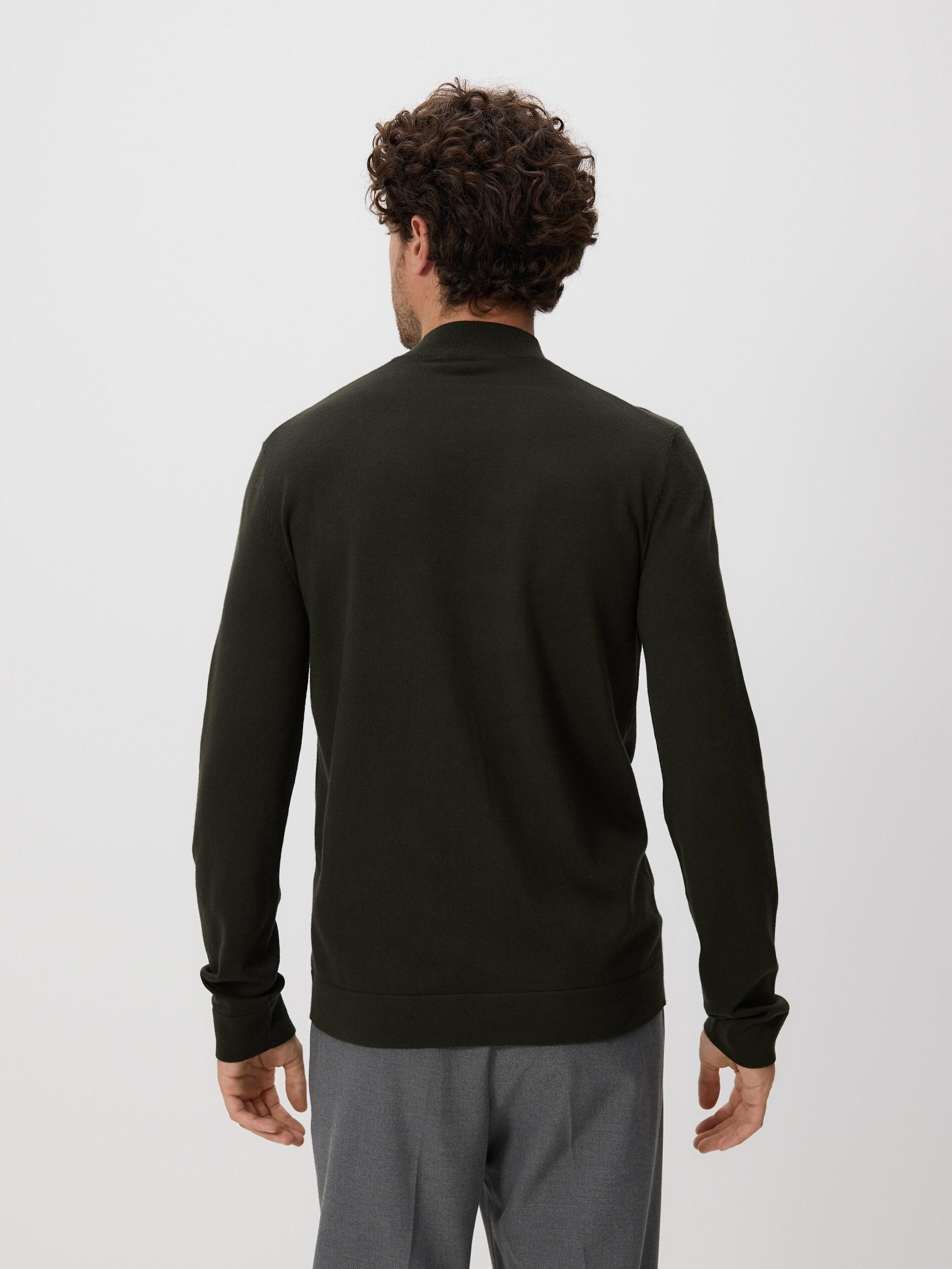 Brown Viscose Blend Jumper, Khaki, large image number 3