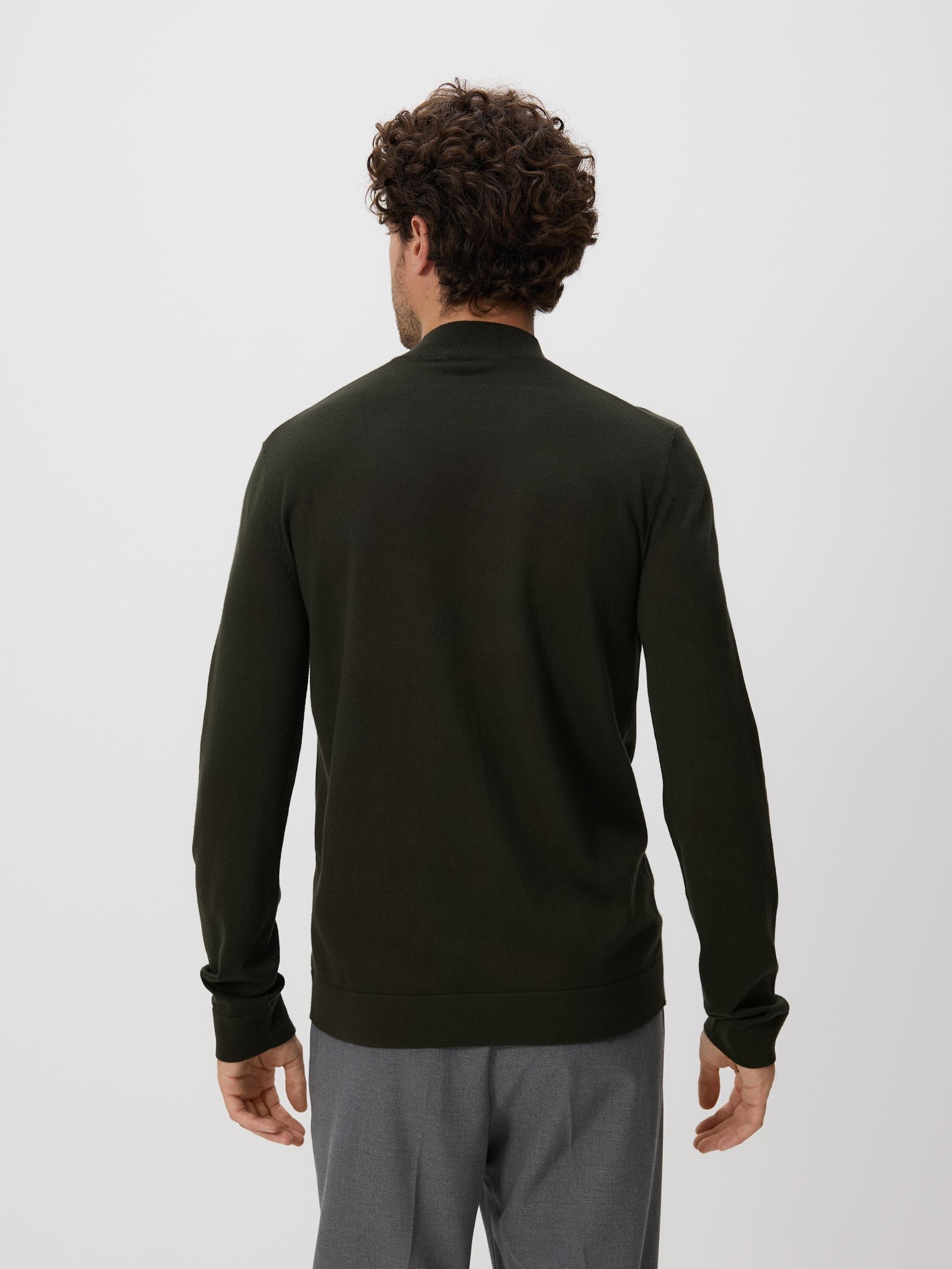 Brown Viscose Blend Jumper, Khaki, large image number 3