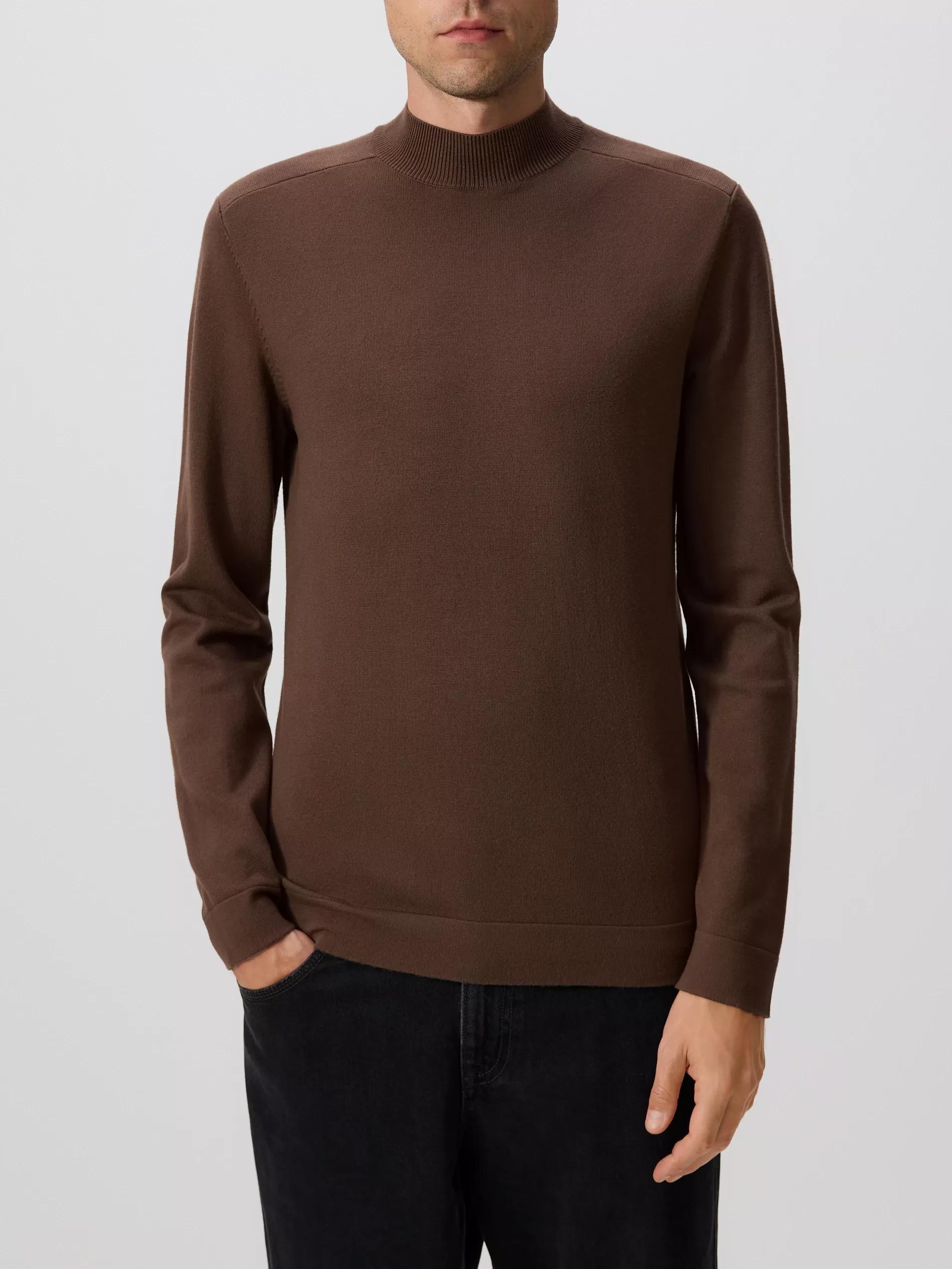 Brown Viscose Blend Jumper, Brown, large image number 1