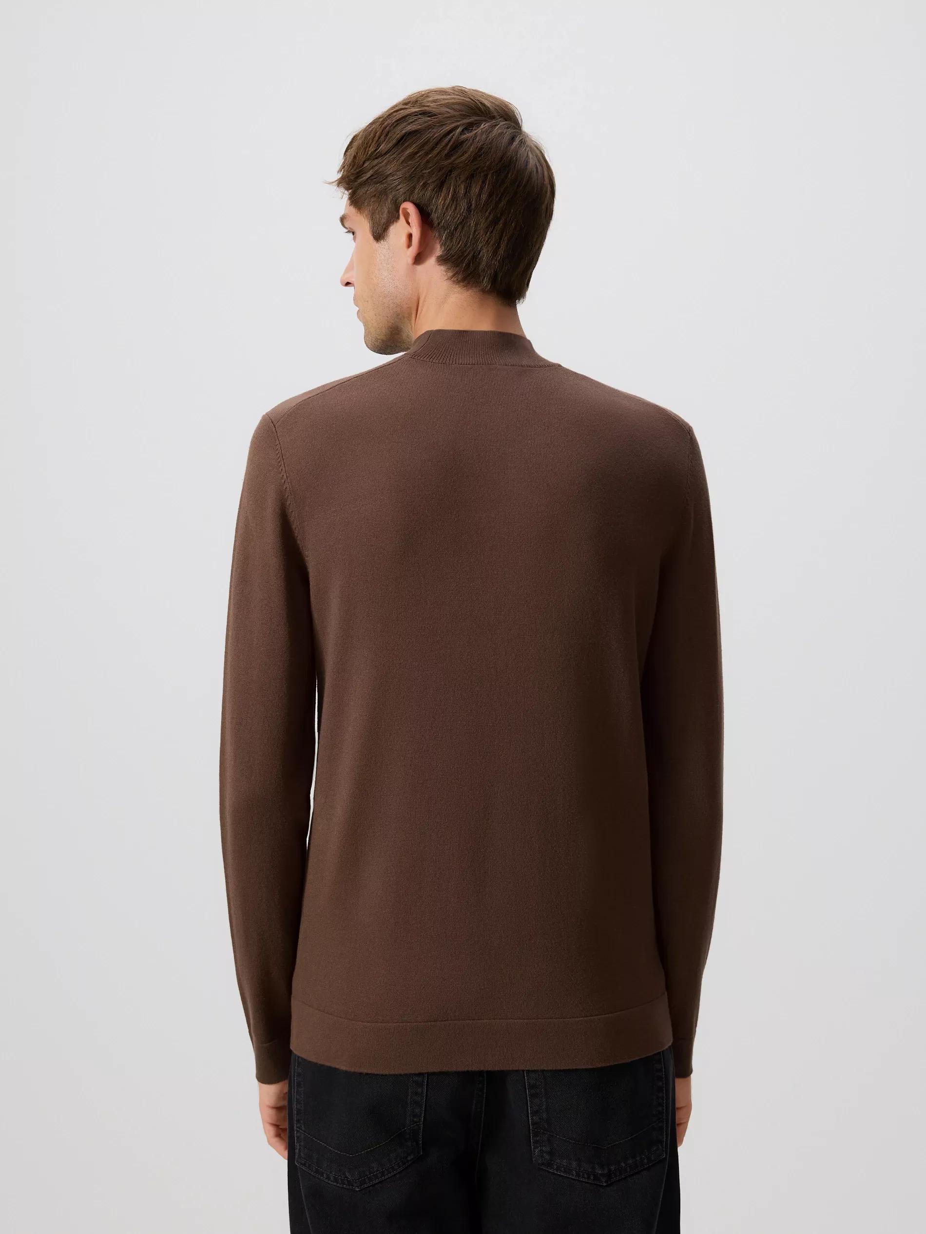 Brown Viscose Blend Jumper, Brown, large image number 2