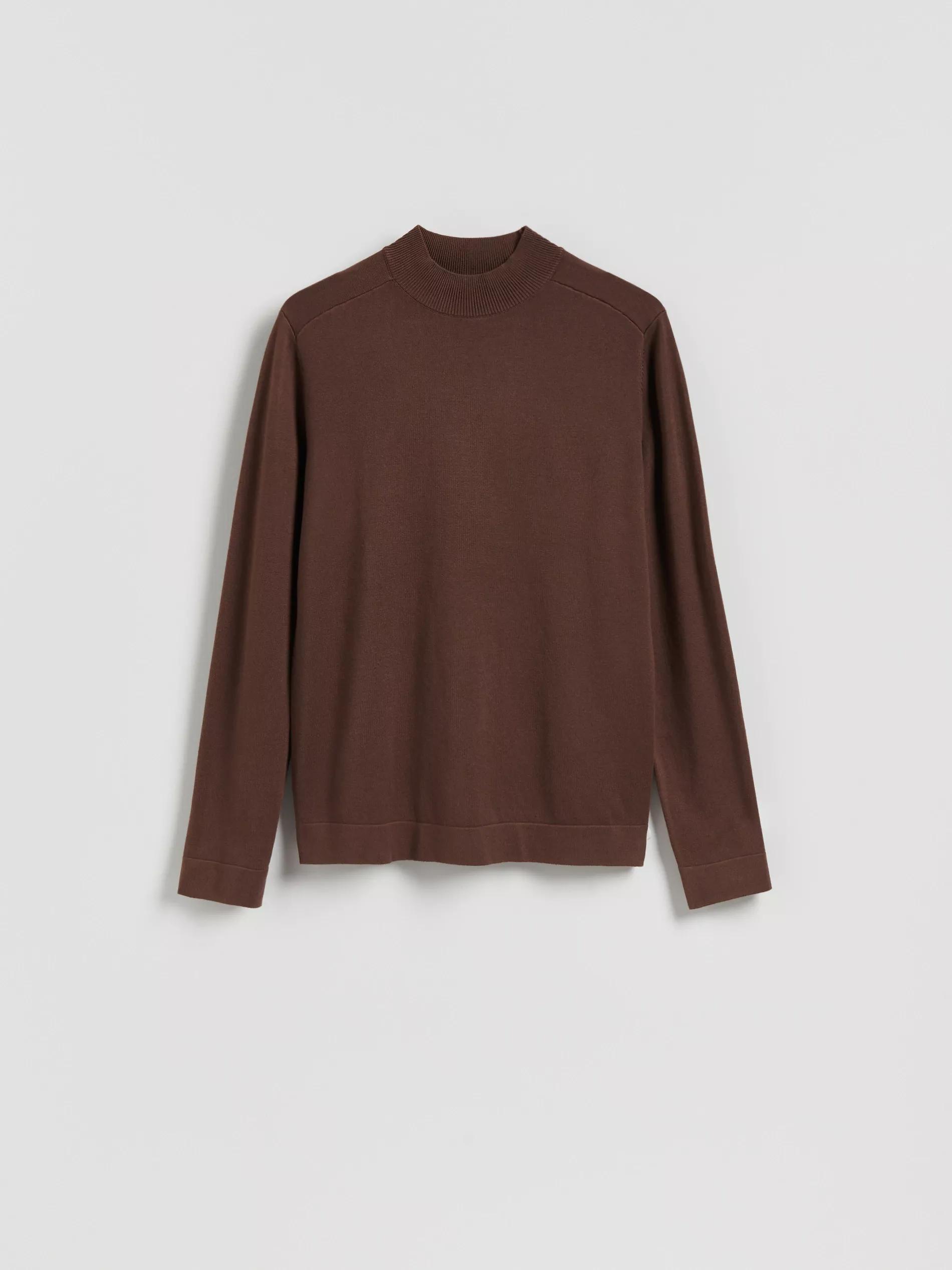 Brown Viscose Blend Jumper, Brown, large image number 4