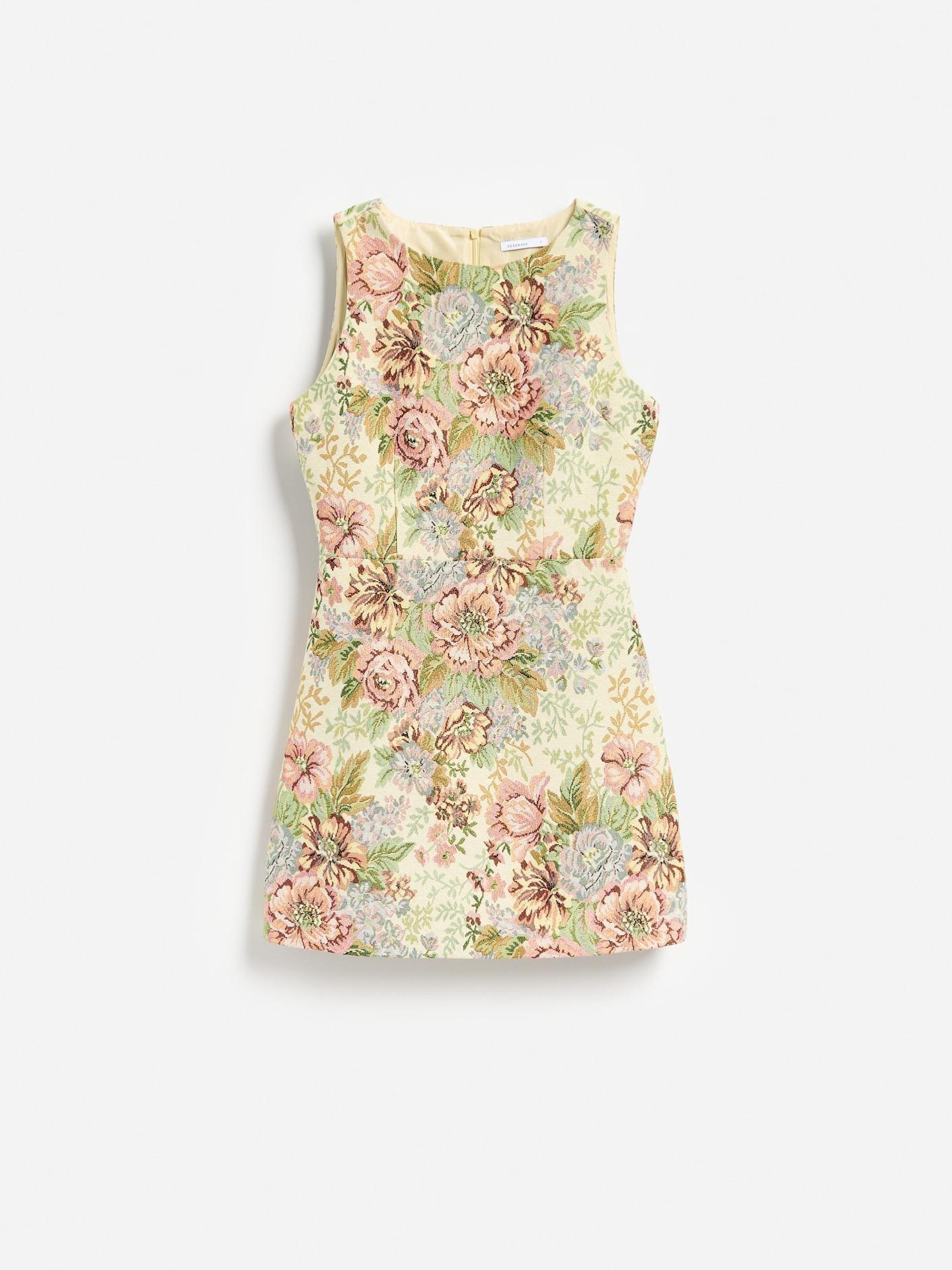 Multicolour Floral Print Mini Dress, Multicolor, large image number 3