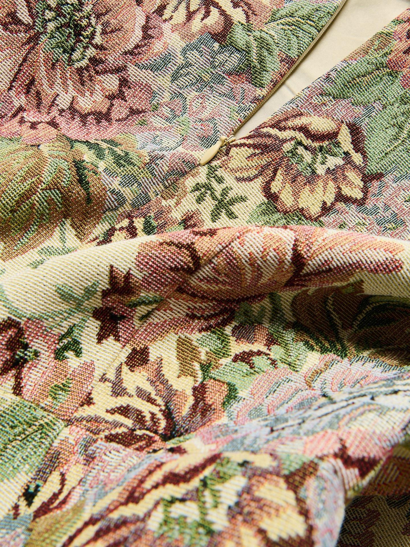 Multicolour Floral Print Mini Dress, Multicolor, large image number 4