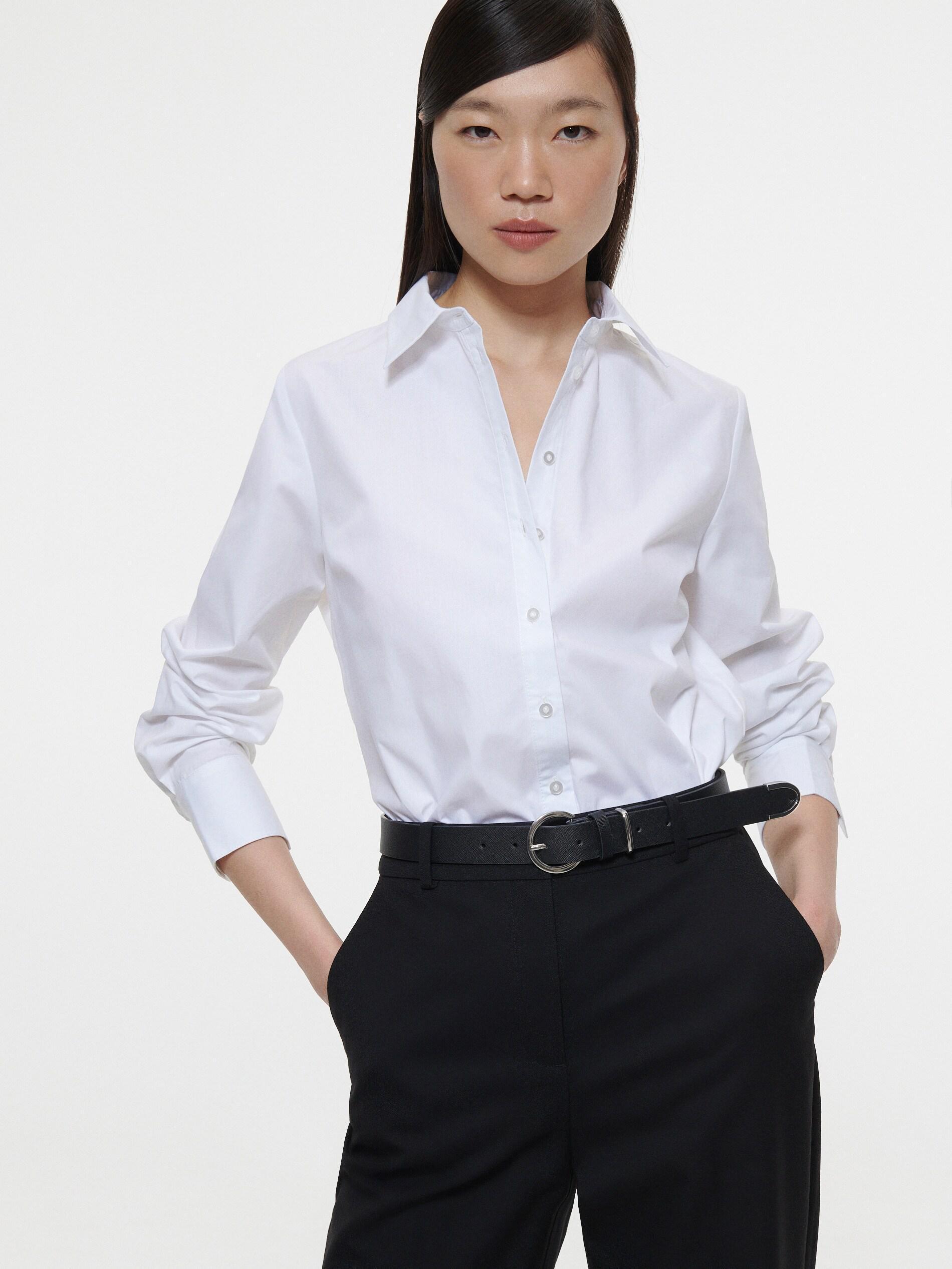 White Organic Cotton Rich Shirt, , large image number 0