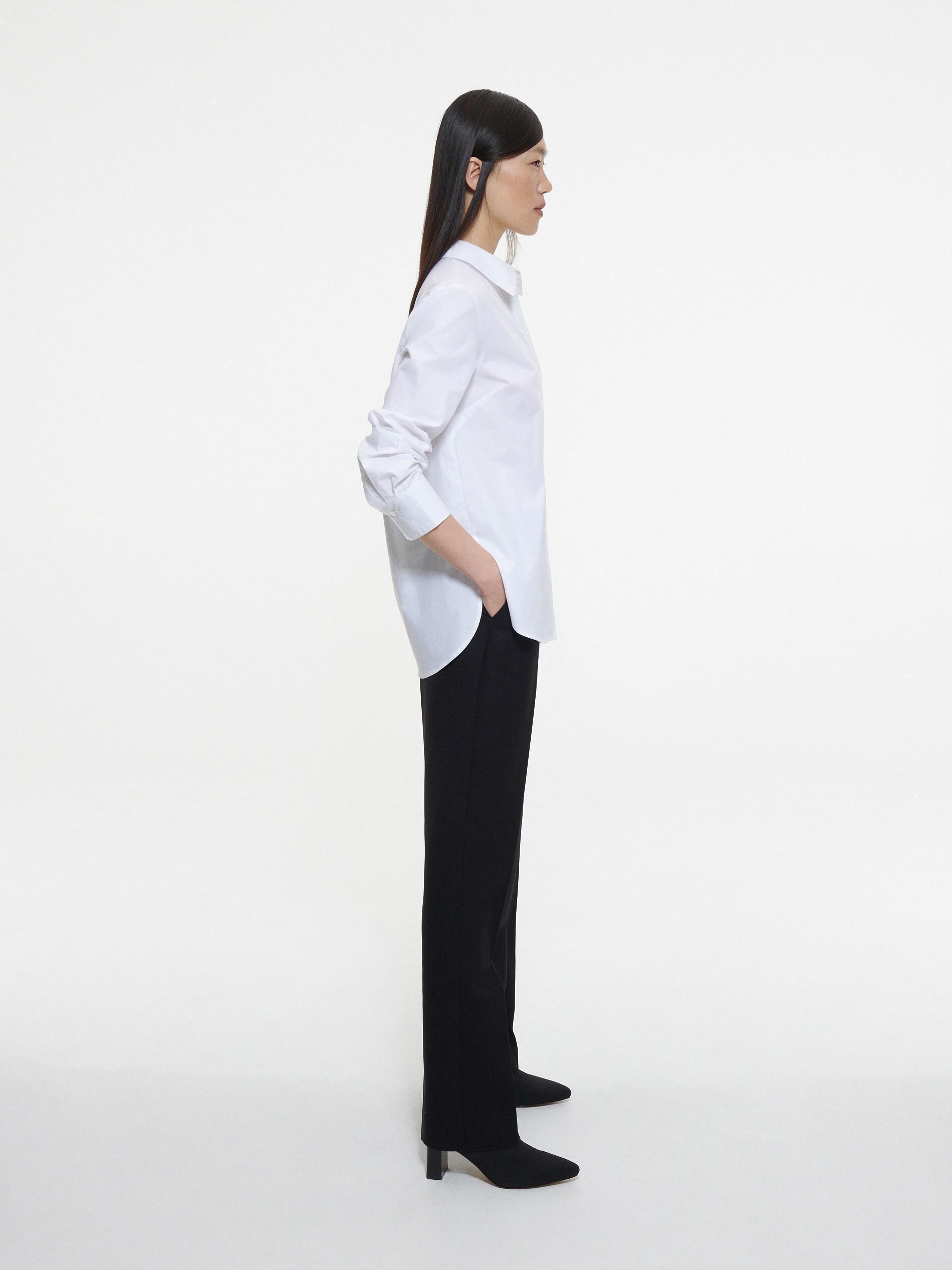 White Organic Cotton Rich Shirt, , large image number 1