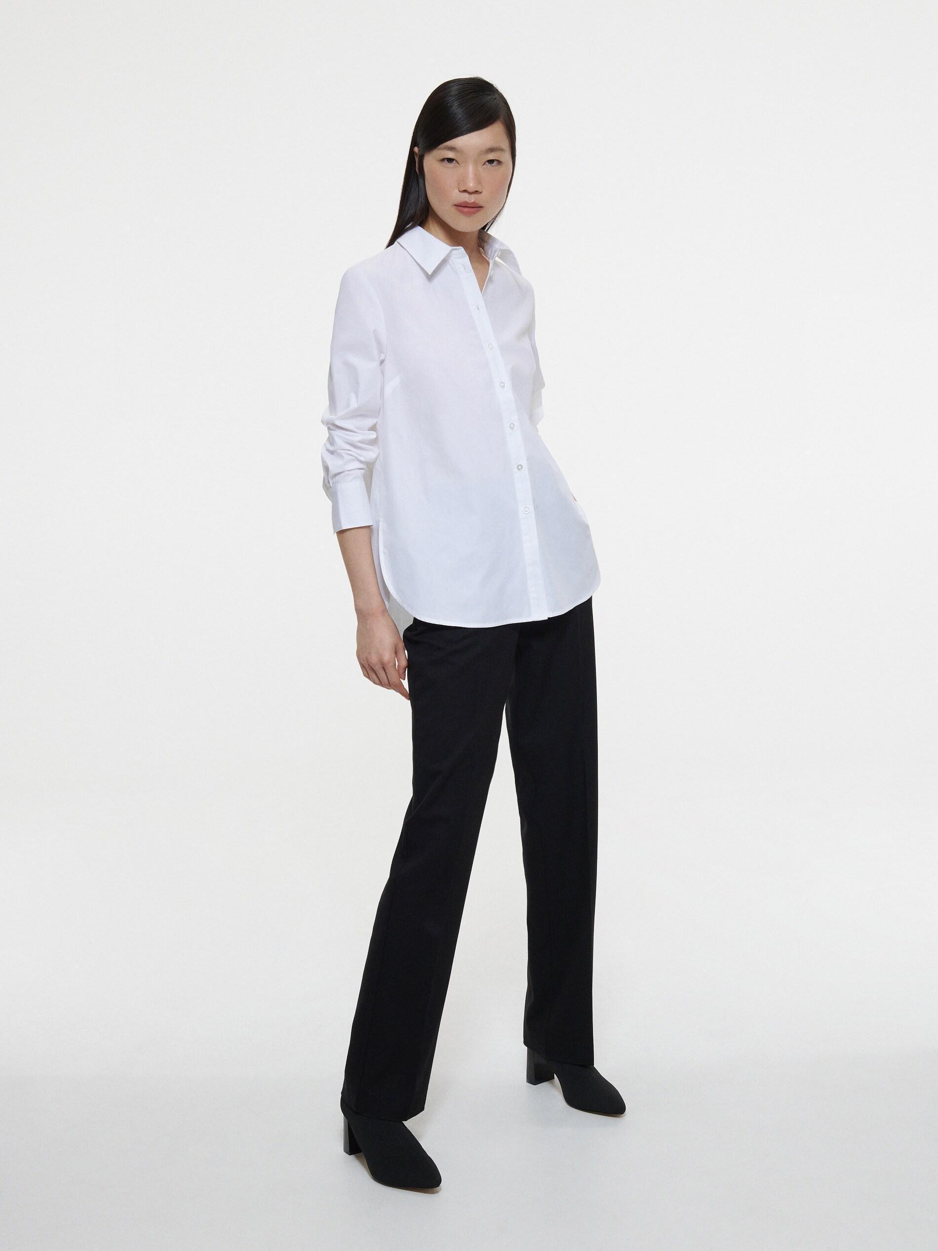 White Organic Cotton Rich Shirt, , large image number 2