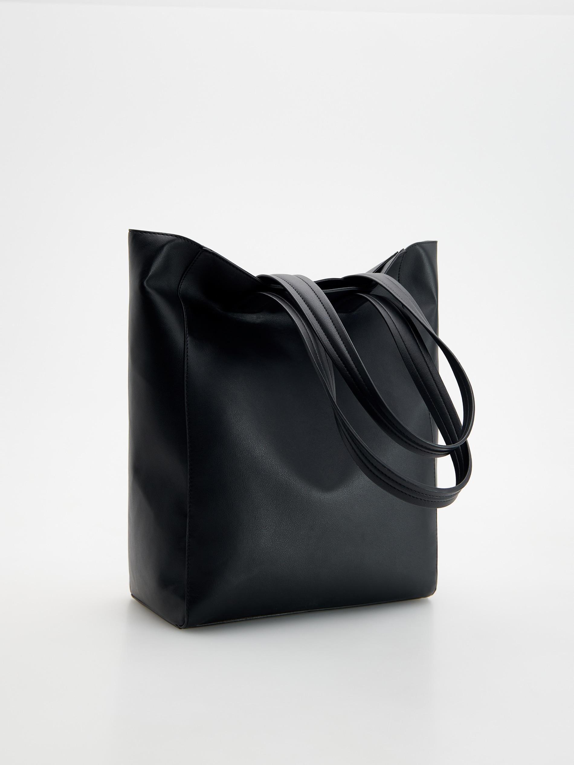 Black Shopping Bag, , large image number 1