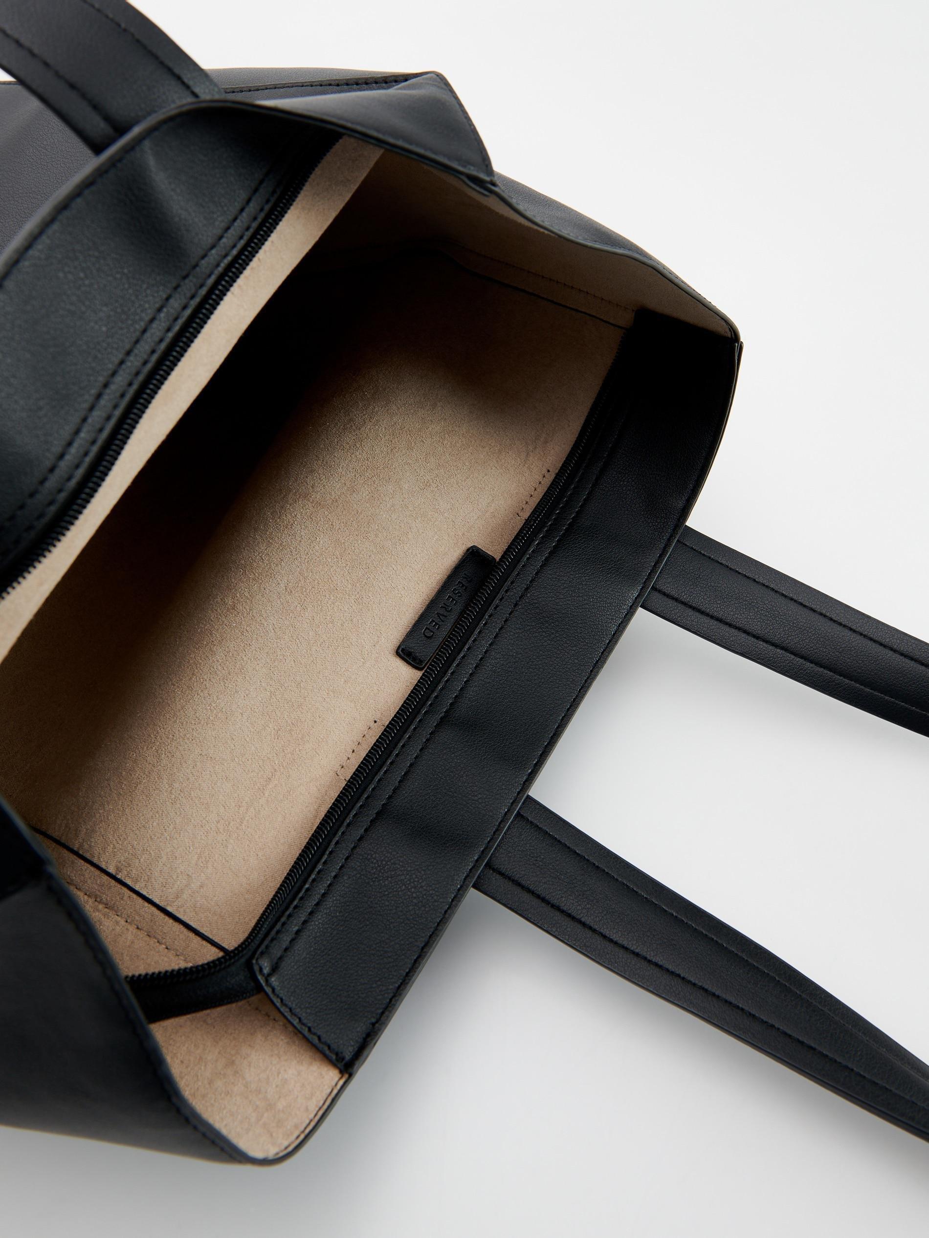 Black Shopping Bag, , large image number 6