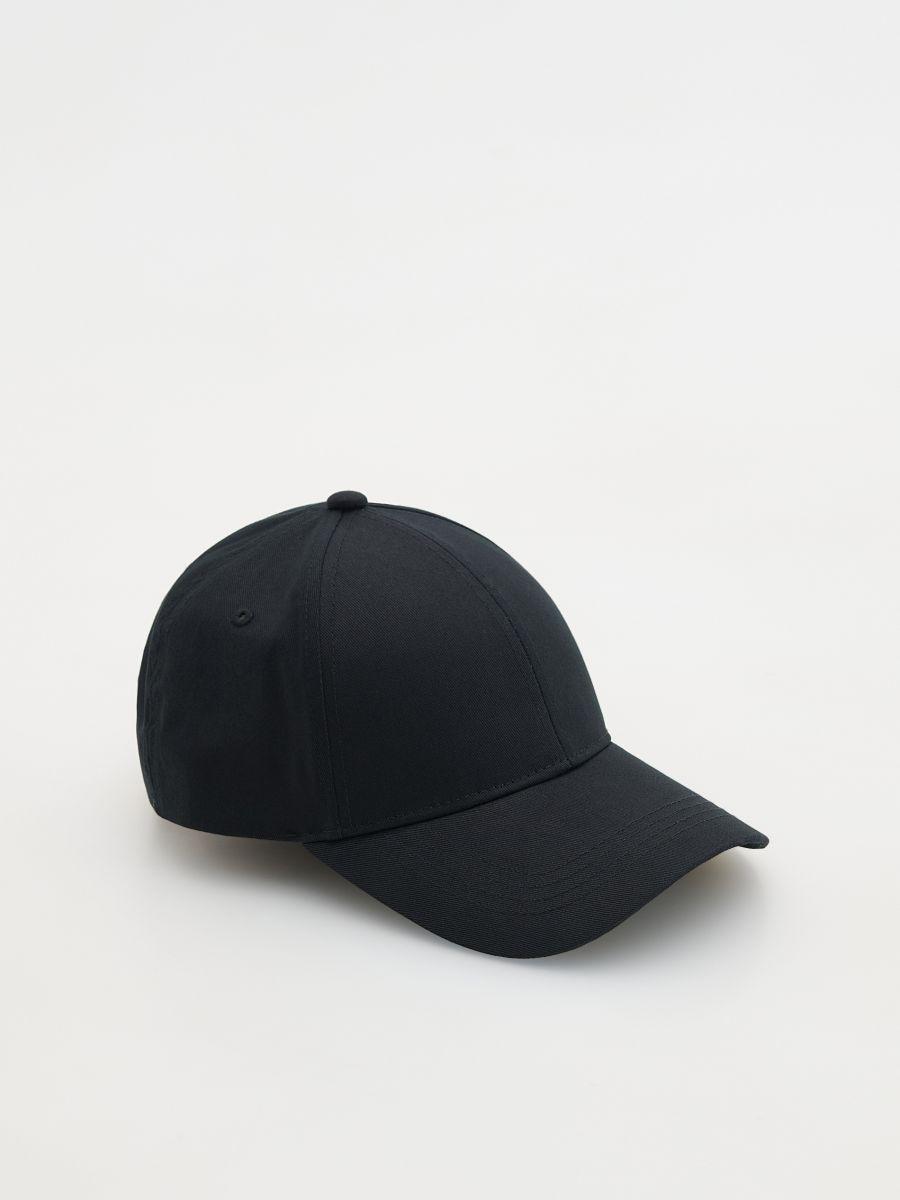 Black Peaked Cap, Black, large image number 0