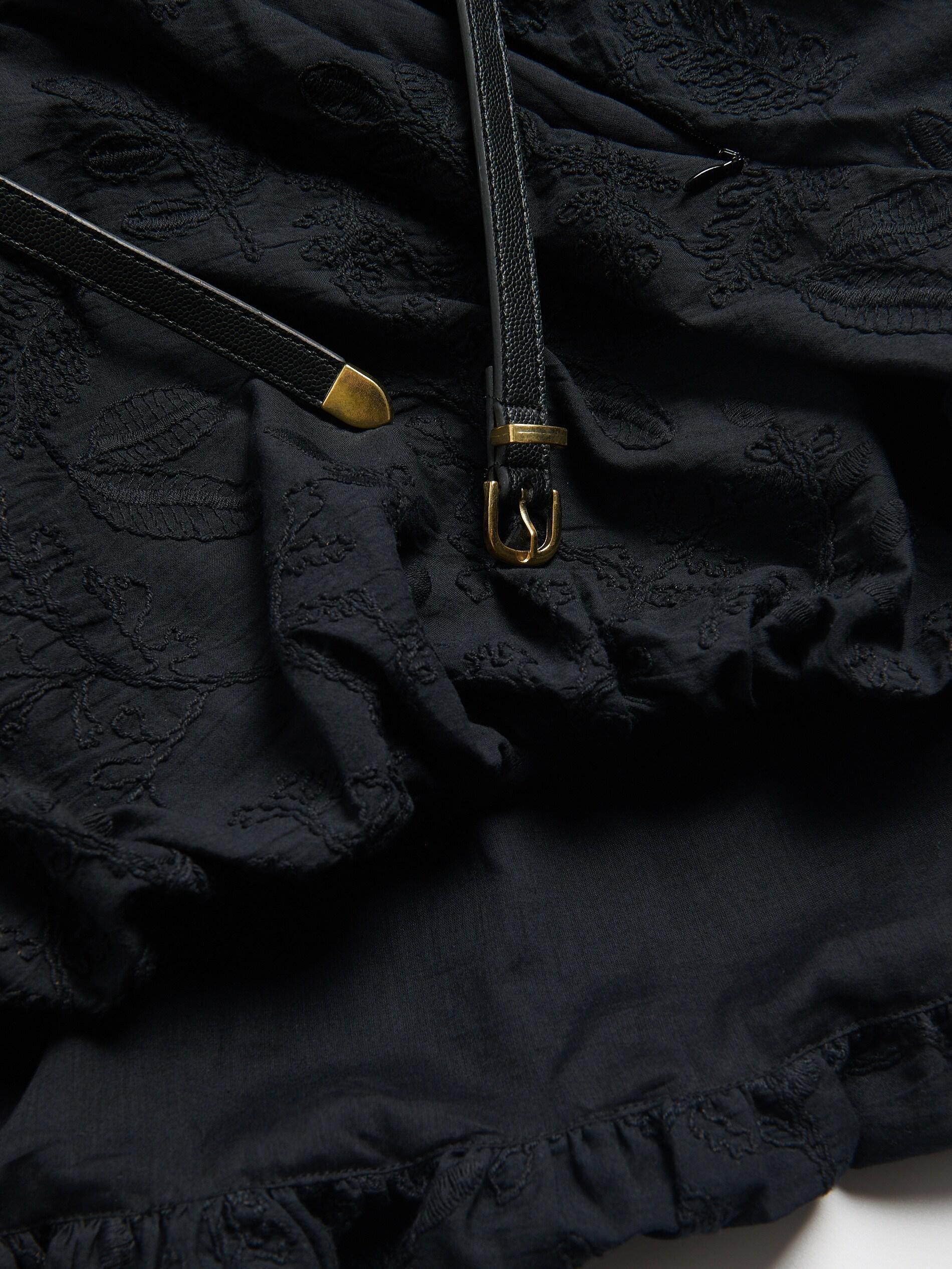 Black Dress With Belt, Black, large image number 5