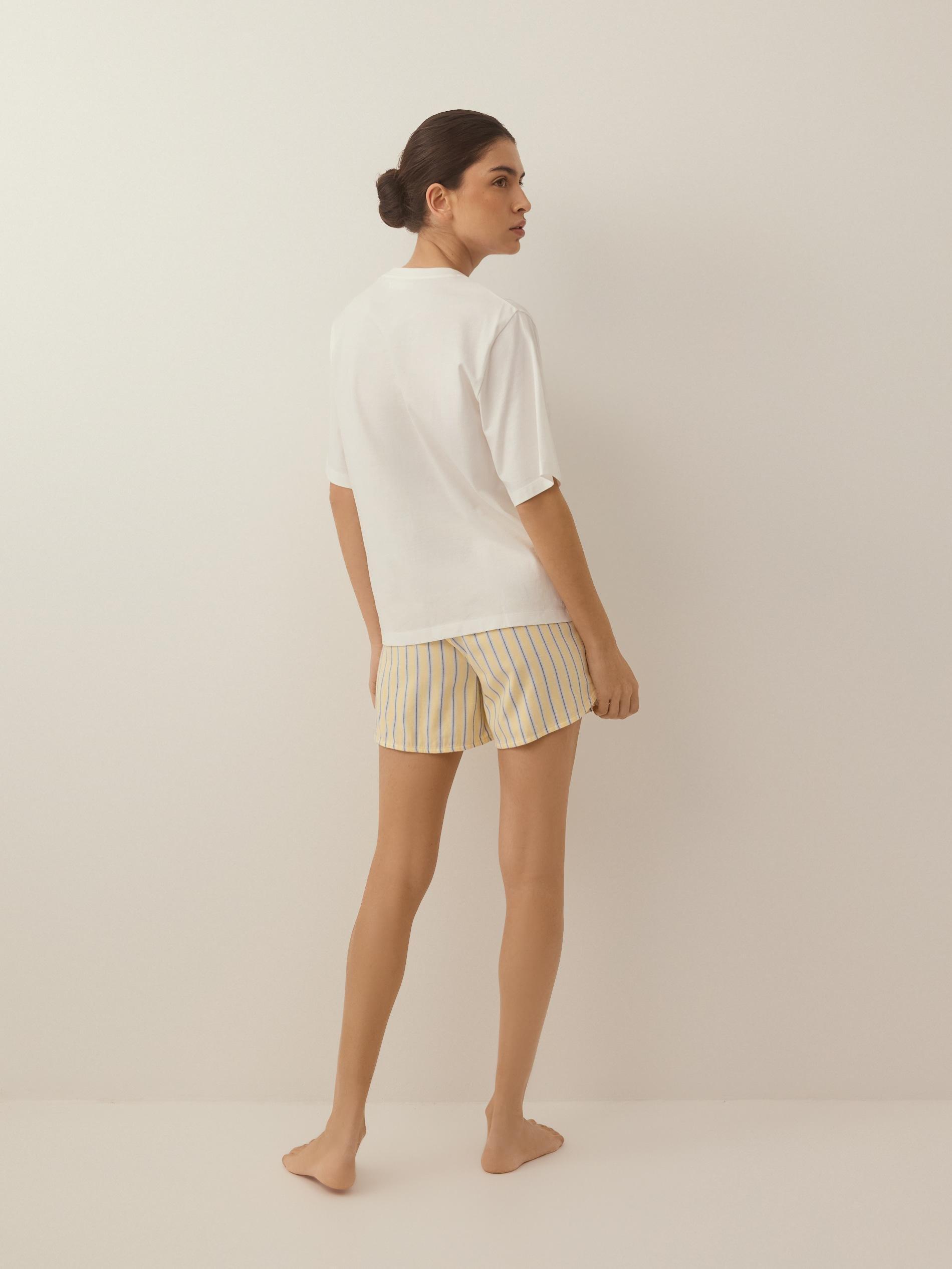 LADIES` PYJAM A LIGHT YELLOW, Yellow, medium