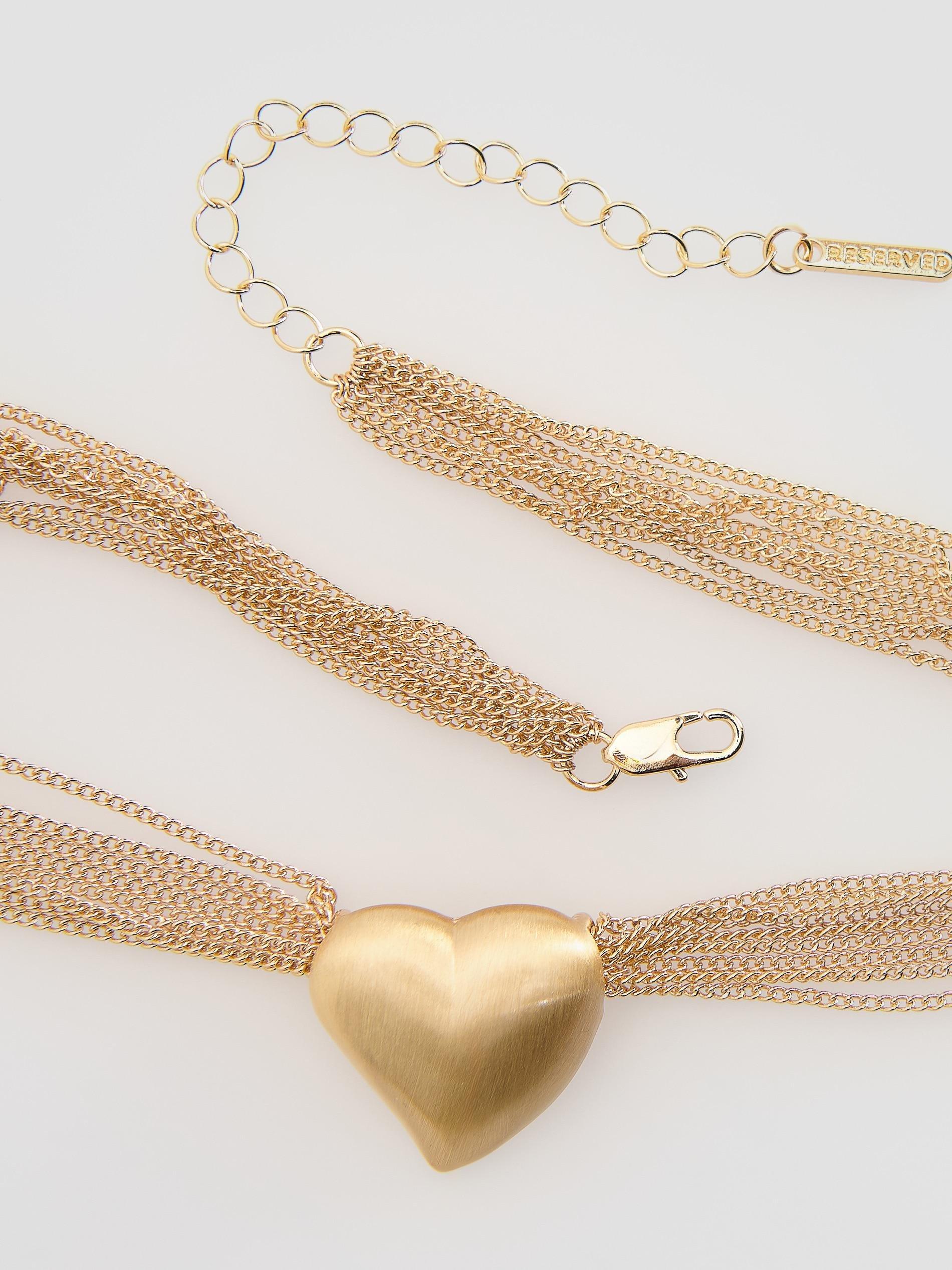 NECKLACE GOLD, Golden, medium