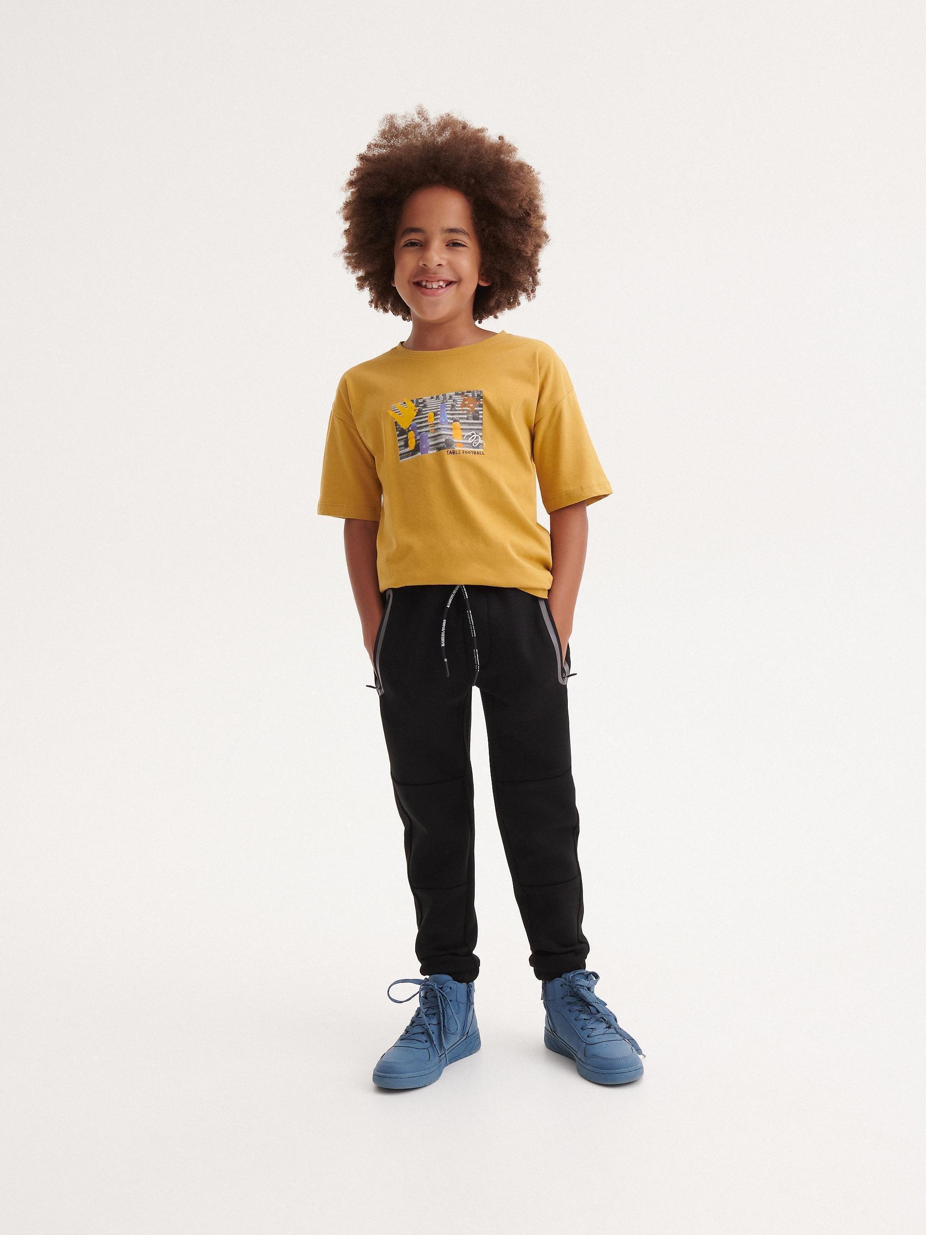 Black Sports Joggers, Kids Boys, , large image number 0