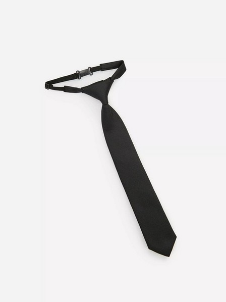 Reserved - ربطة عنق جاكار سوداء قابلة للتعديل ، صبي أطفال