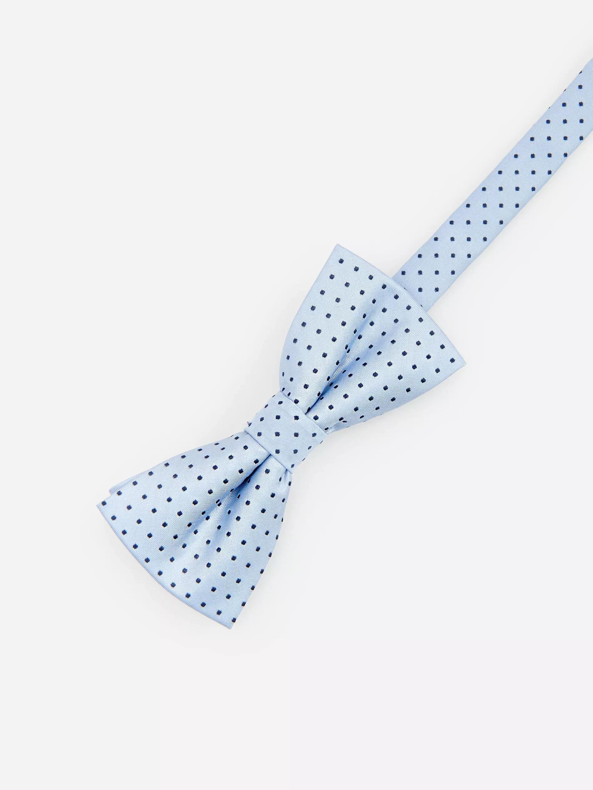 Blue Structure Fabric Bow Tie, Kids Boy, , large image number 0