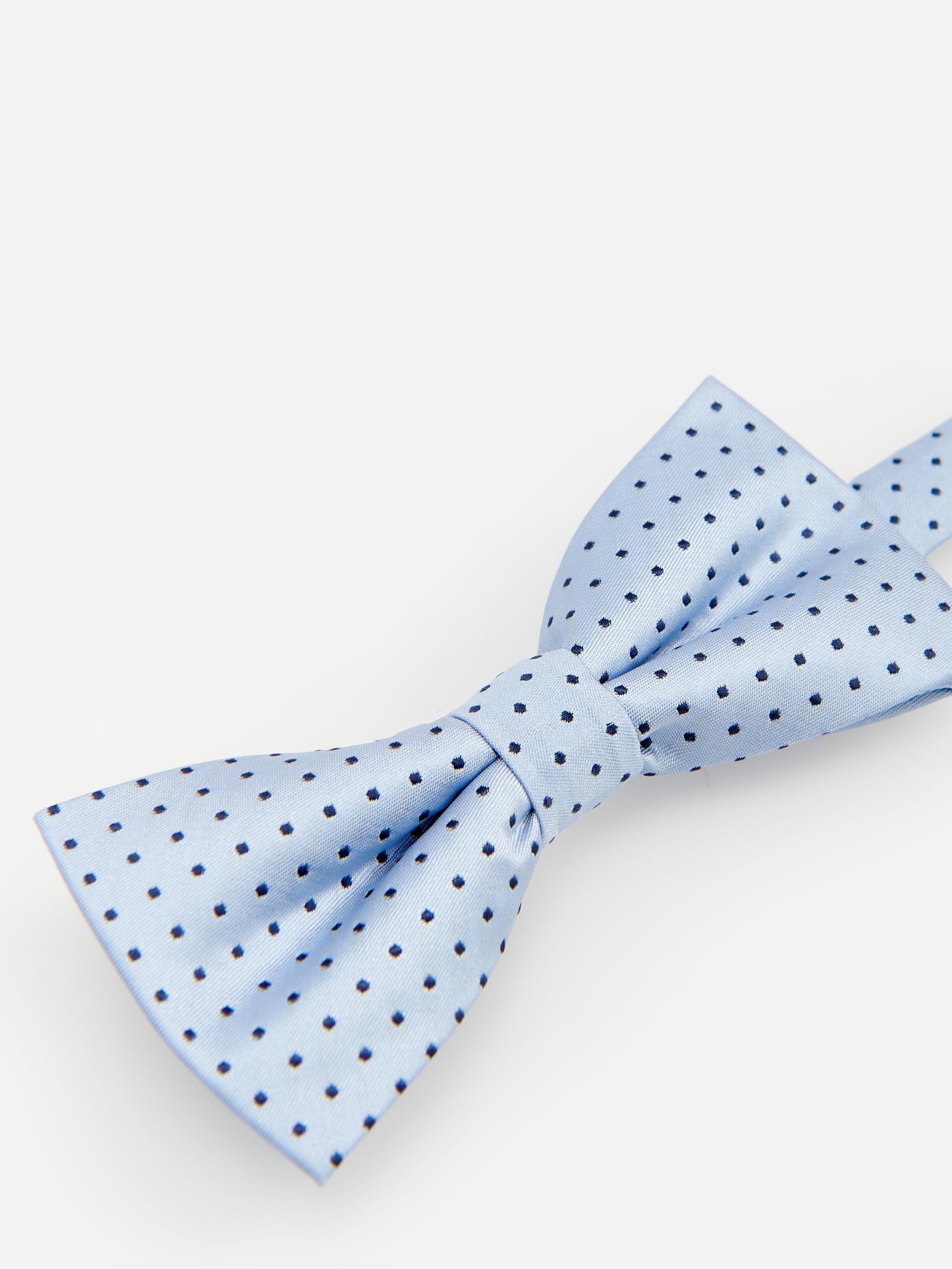 Blue Structure Fabric Bow Tie, Kids Boy, , large image number 1