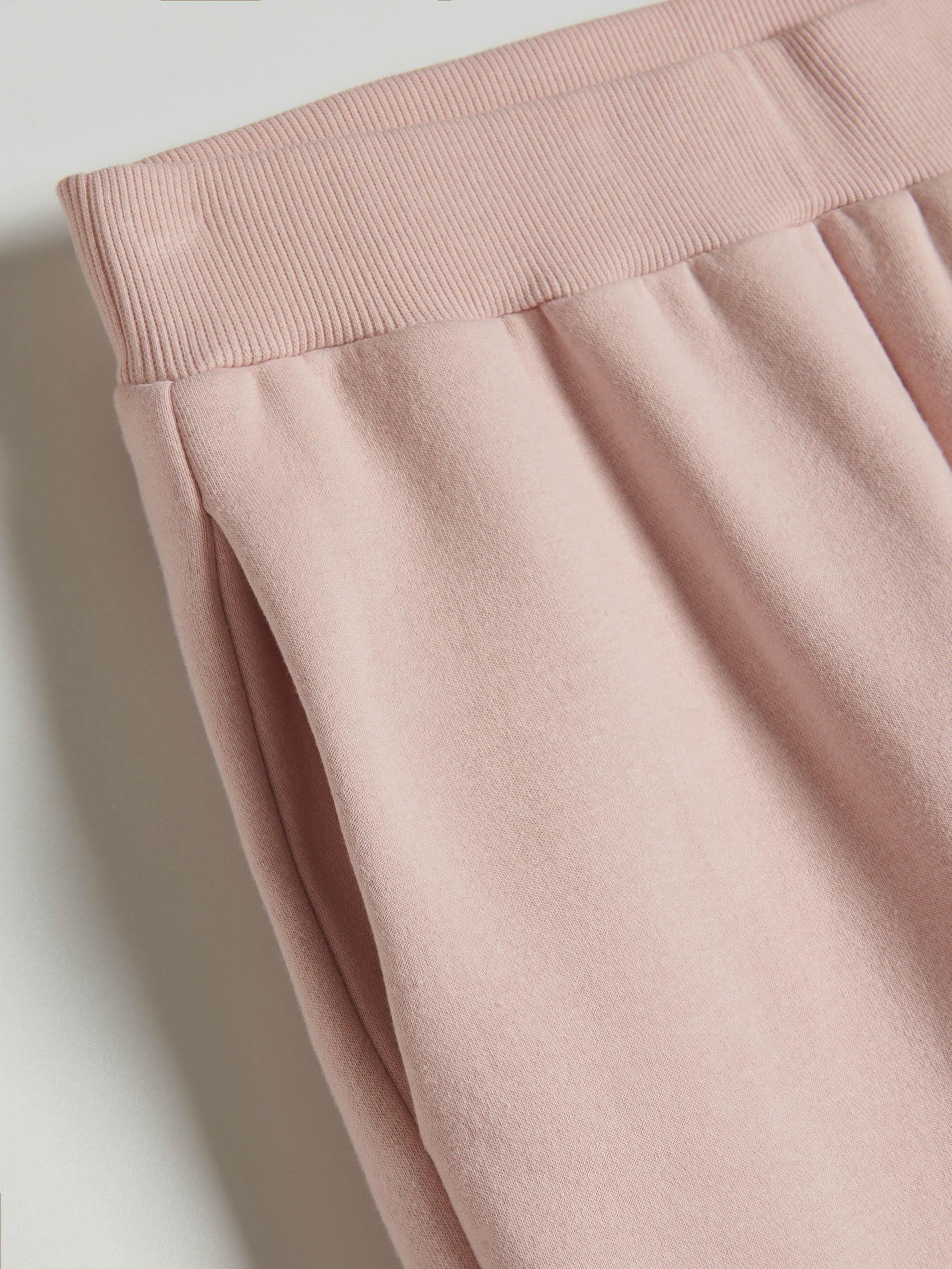 Pastel Pink Combined Knit Joggers, , large image number 3
